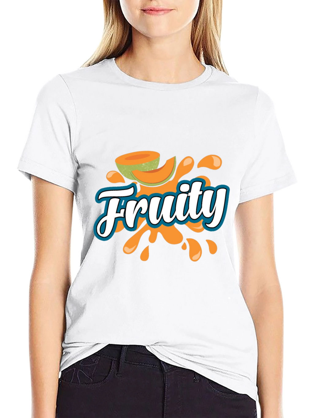 Fruity Graphic T-Shirt - Black Casual Tee