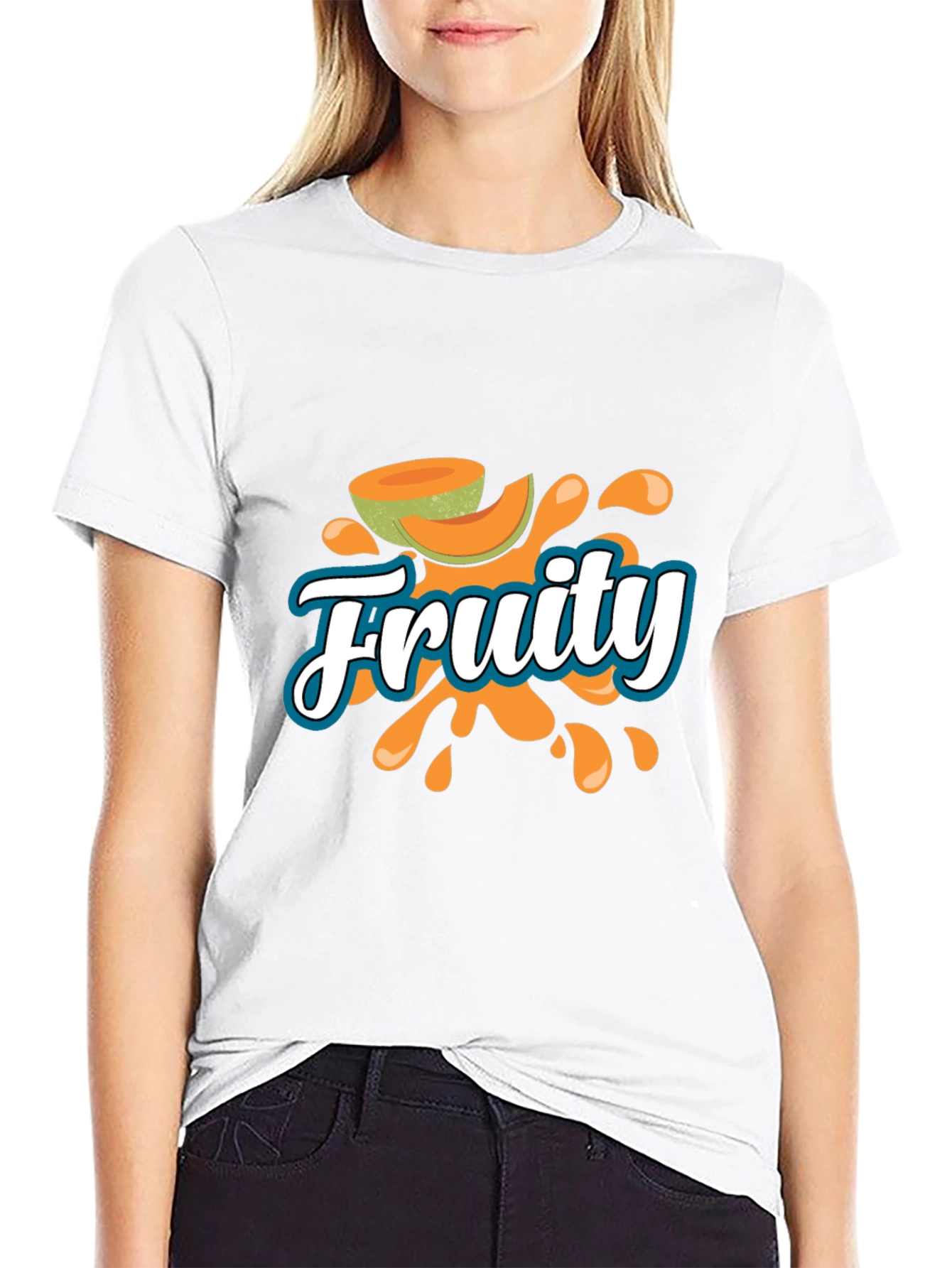 Fruity Graphic T-Shirt - Black Casual Tee