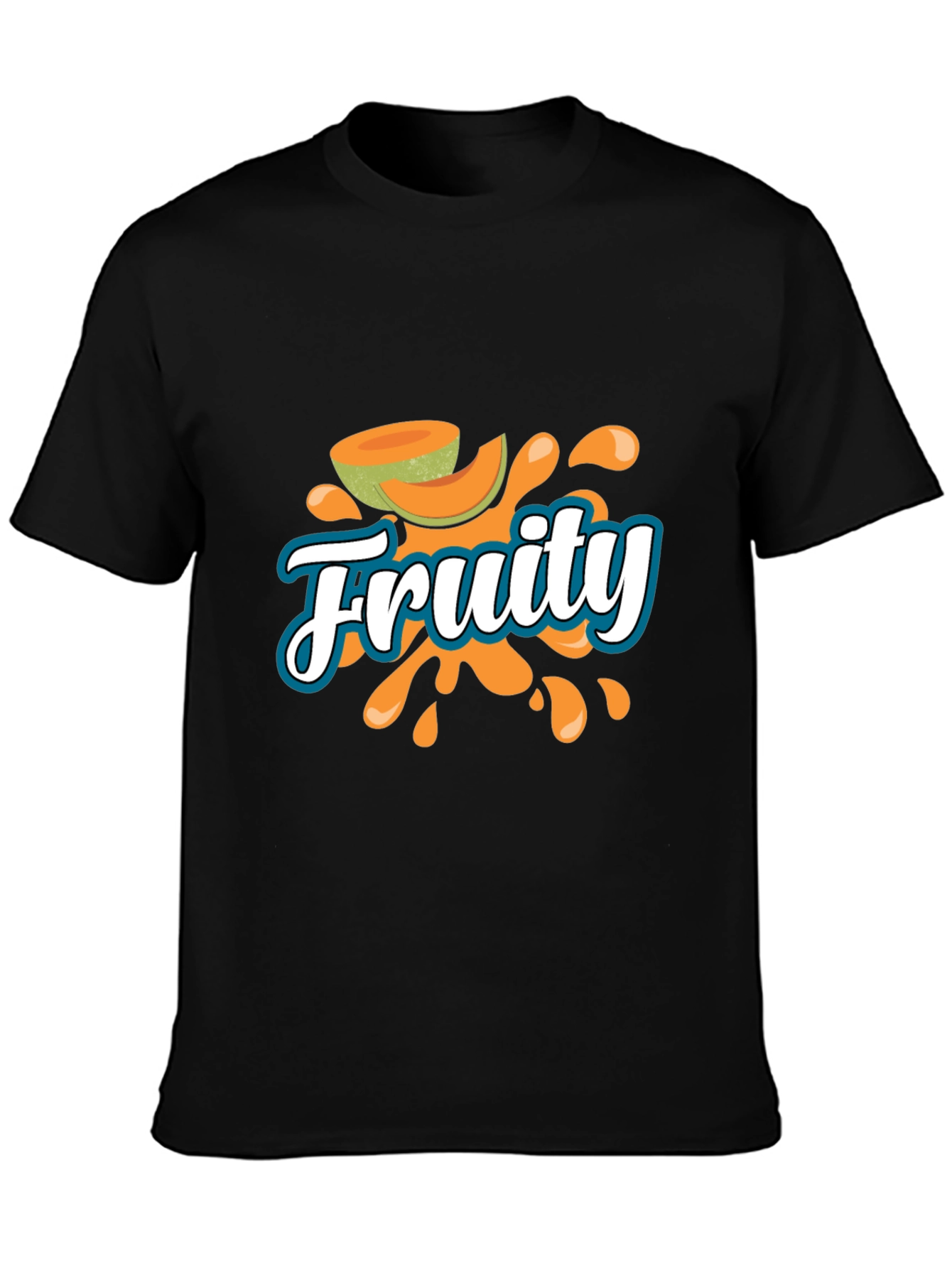 Fruity Graphic T-Shirt - Black Casual Tee