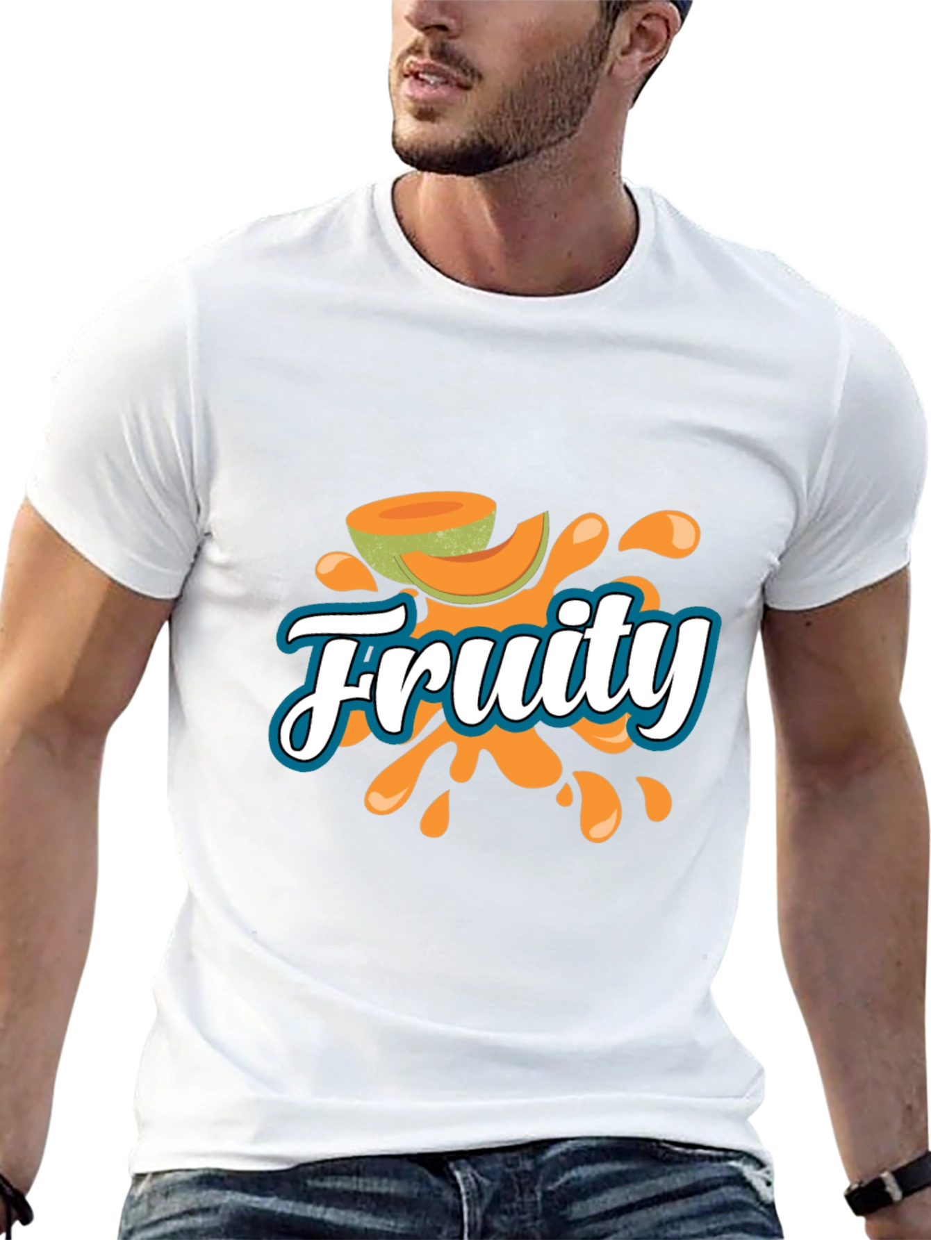 Fruity Graphic T-Shirt - Black Casual Tee