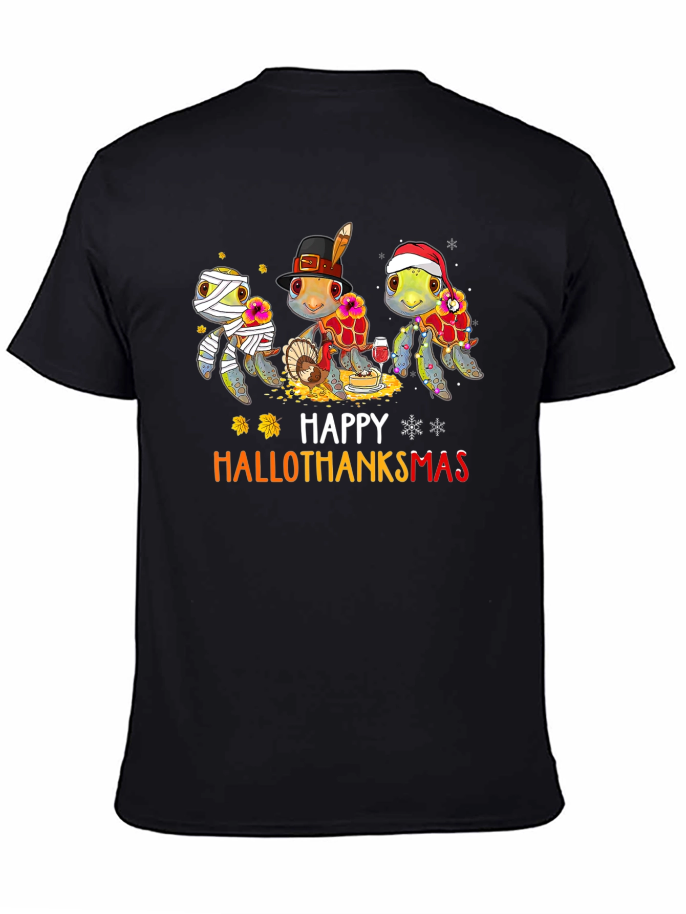 Happy Hallothanksmas Turtle Graphic Tee
