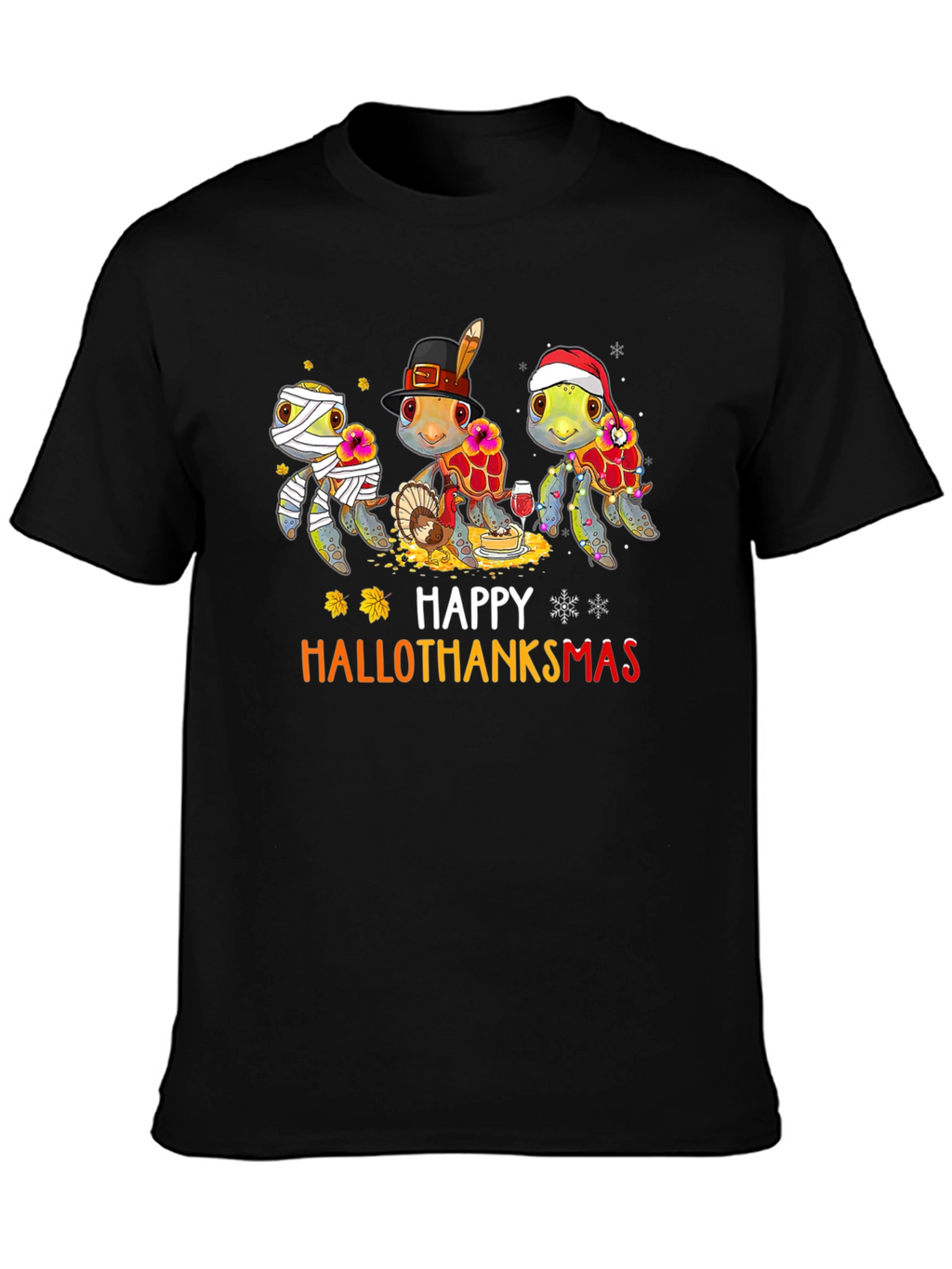 Happy Hallothanksmas Turtle Graphic Tee