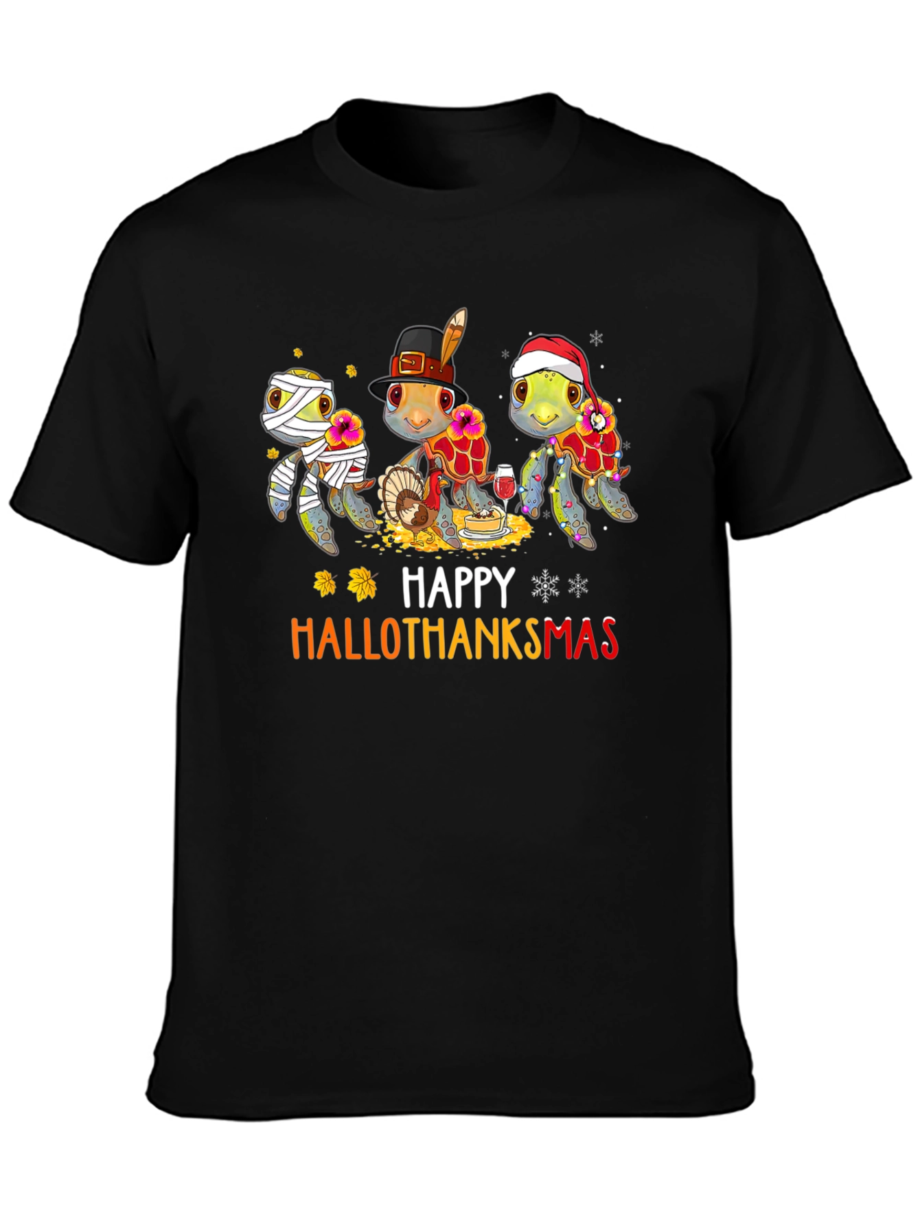 Happy Hallothanksmas Turtle Graphic Tee