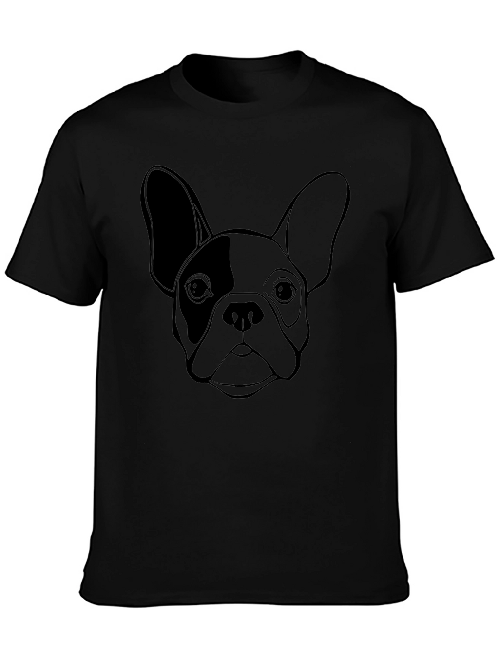 French Bulldog Graphic Tee - Black