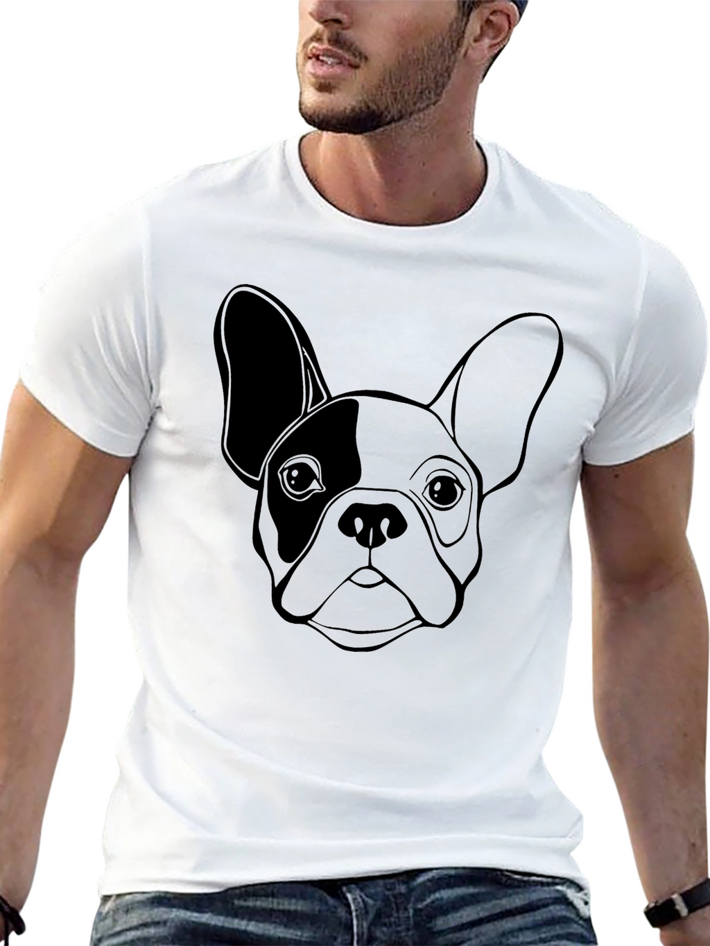French Bulldog Graphic Tee - Black