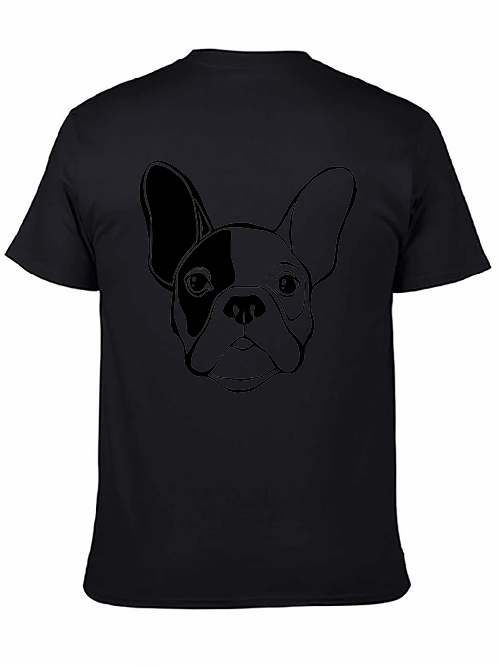 French Bulldog Graphic Tee - Black