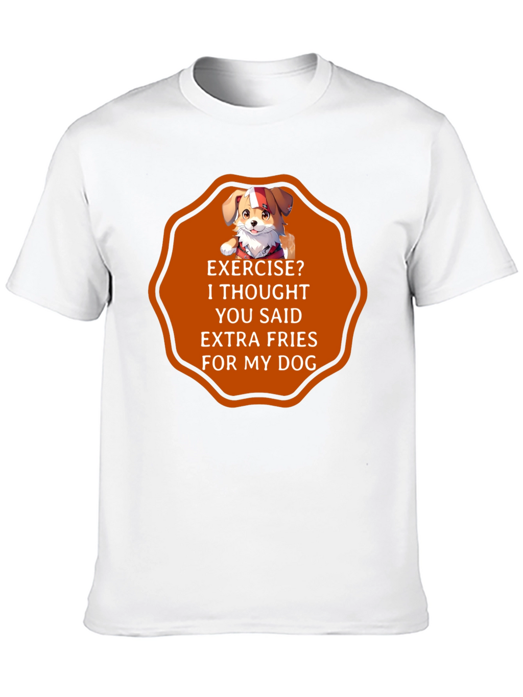 Funny Dog Extra Fries T-Shirt