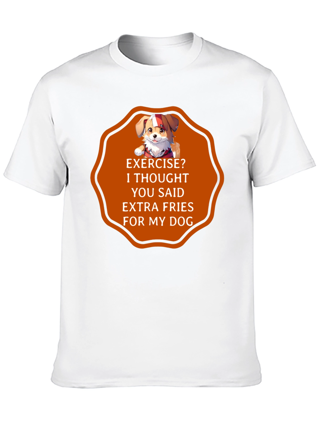 Funny Dog Extra Fries T-Shirt