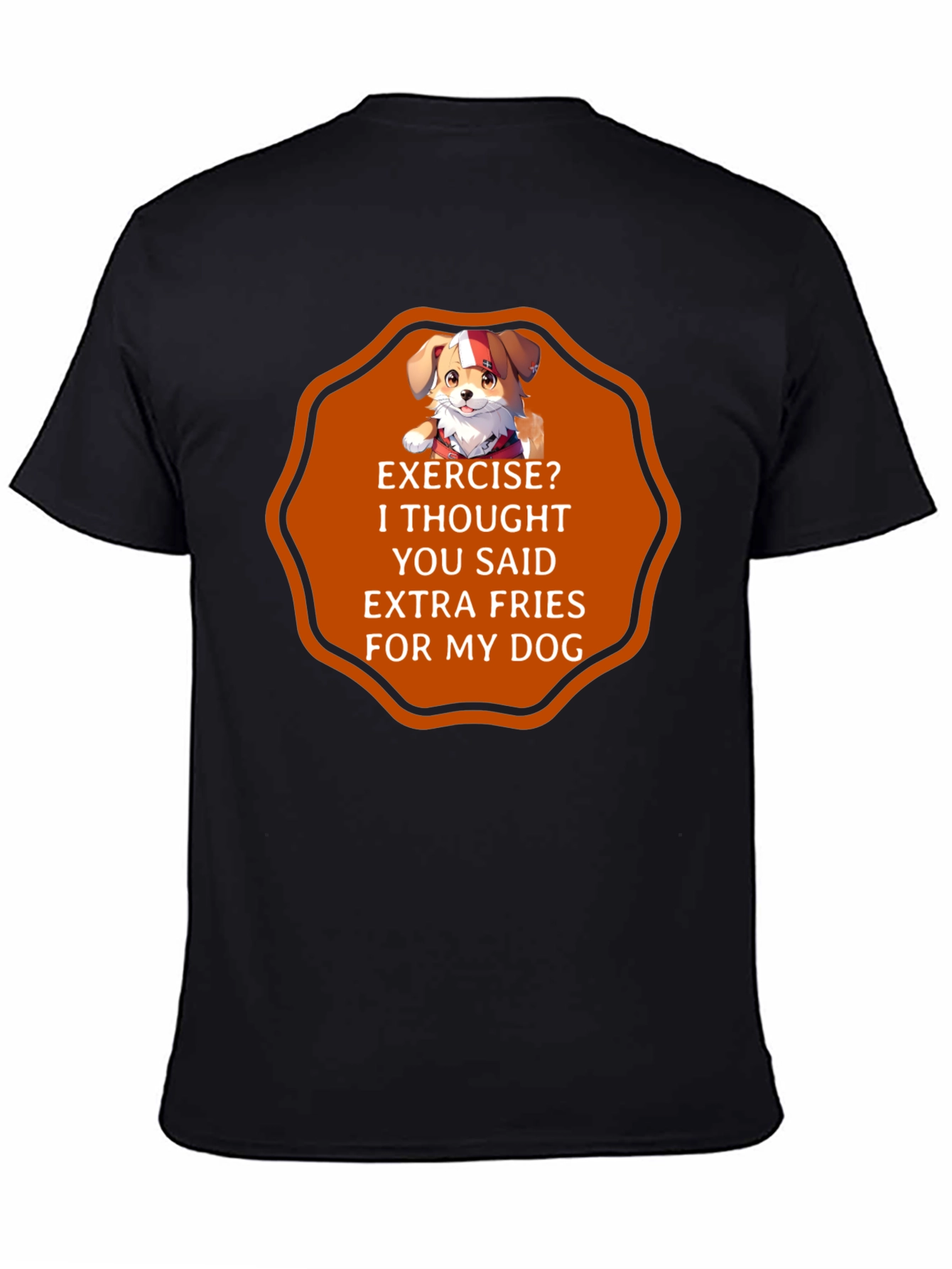 Funny Dog Extra Fries T-Shirt