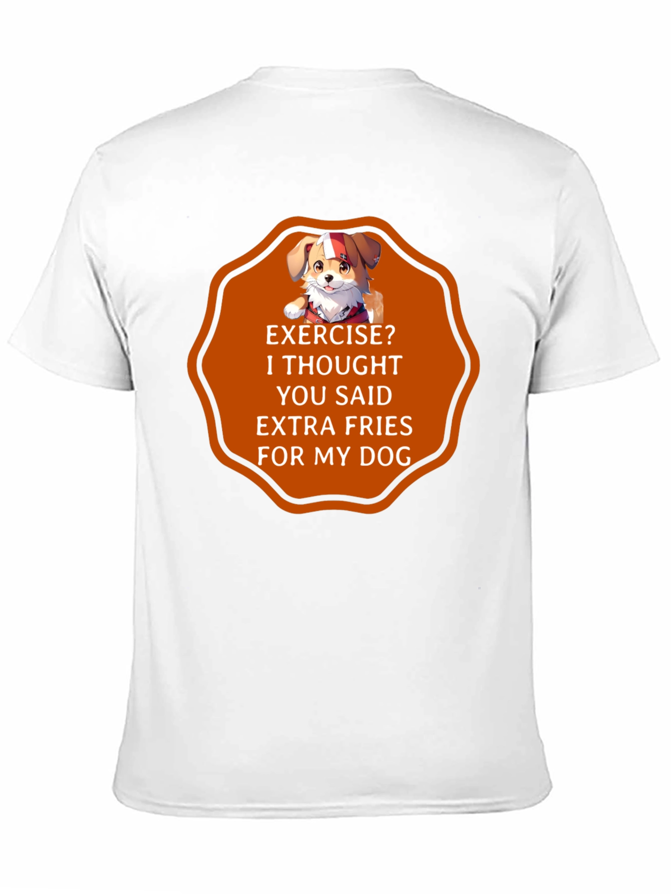Funny Dog Extra Fries T-Shirt