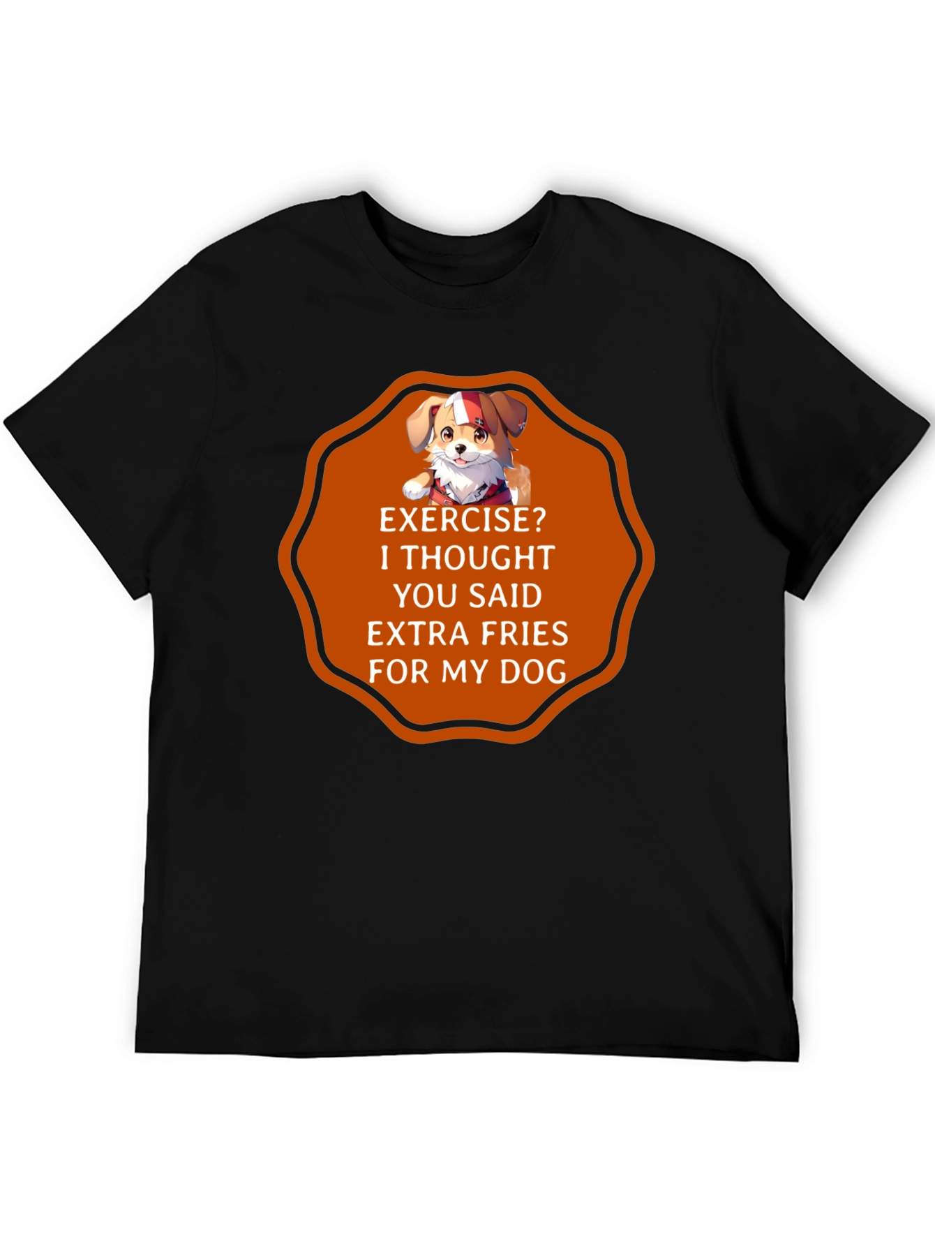 Funny Dog Extra Fries T-Shirt