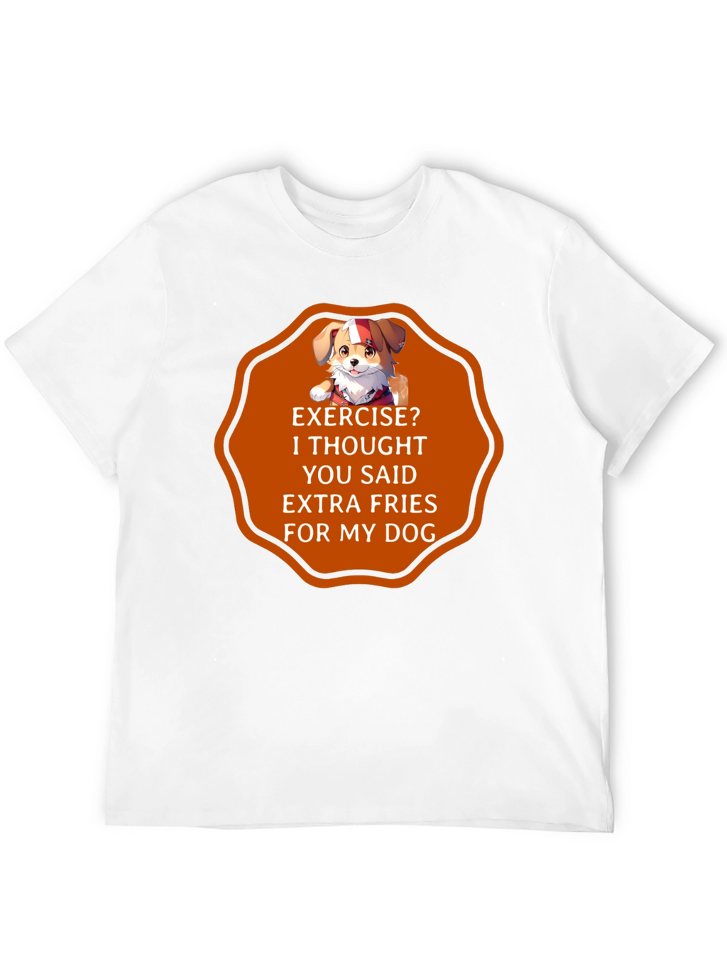 Funny Dog Extra Fries T-Shirt