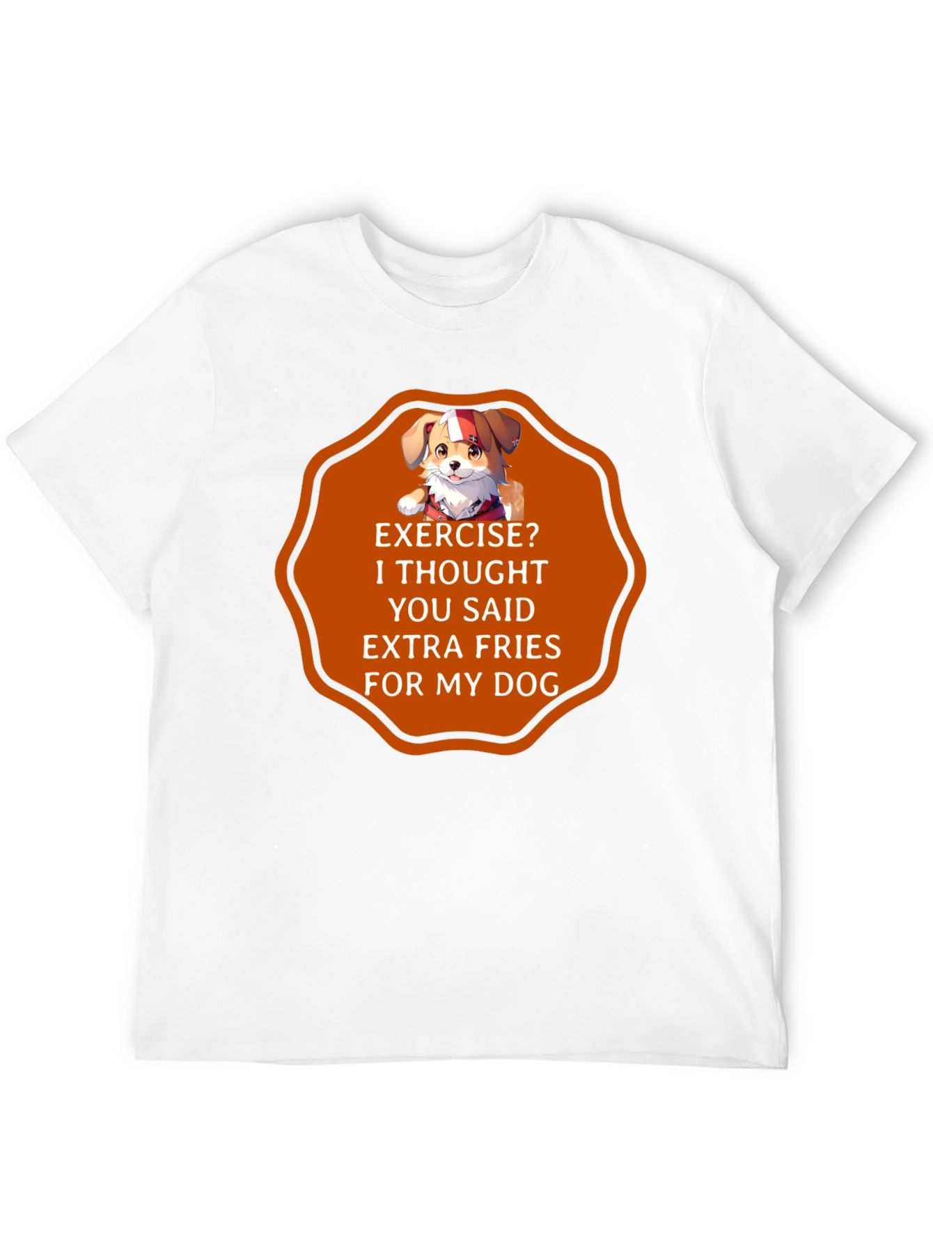 Funny Dog Extra Fries T-Shirt