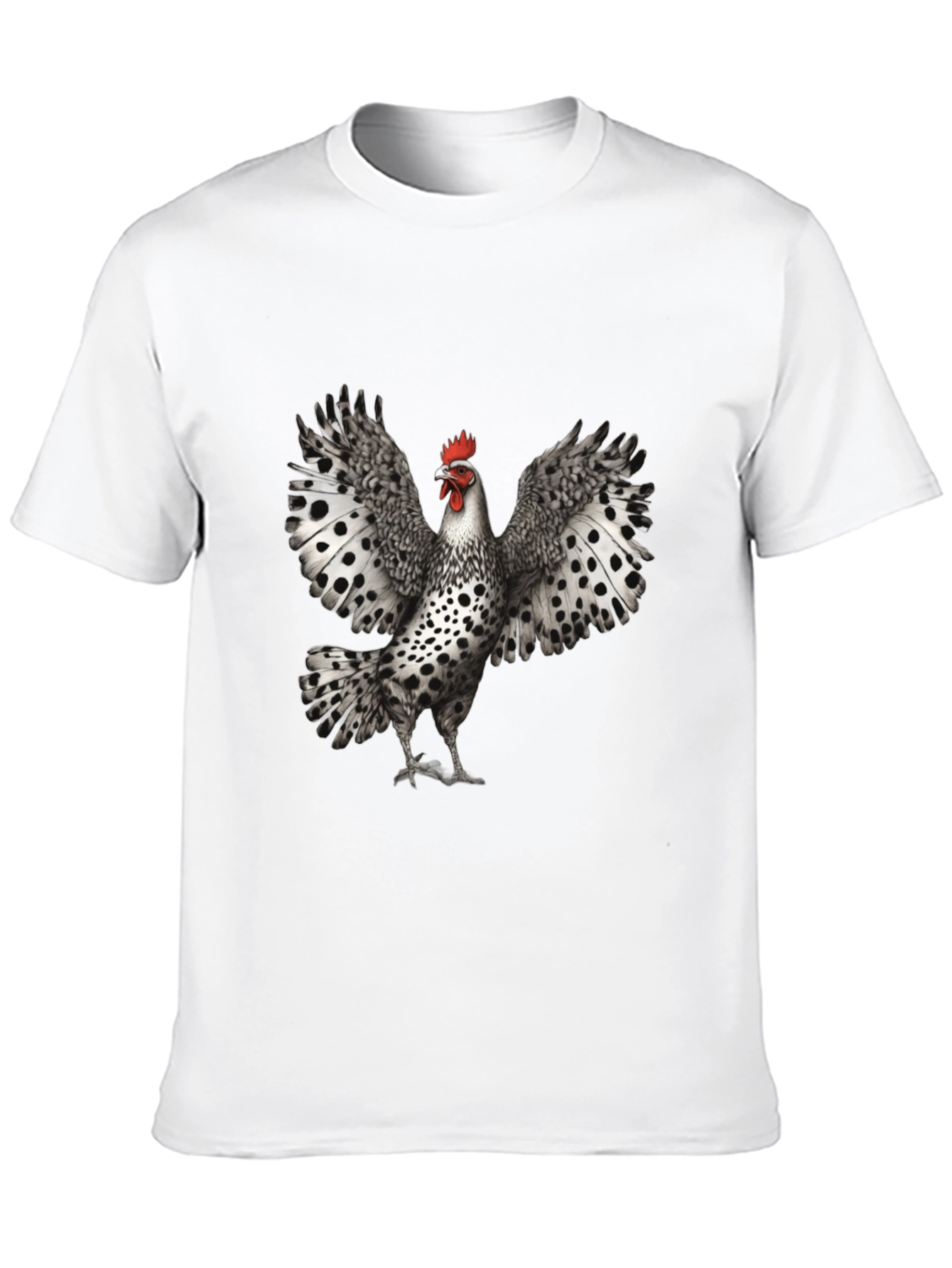 Black Chicken T-Shirt - Spotted Wings Graphic Tee