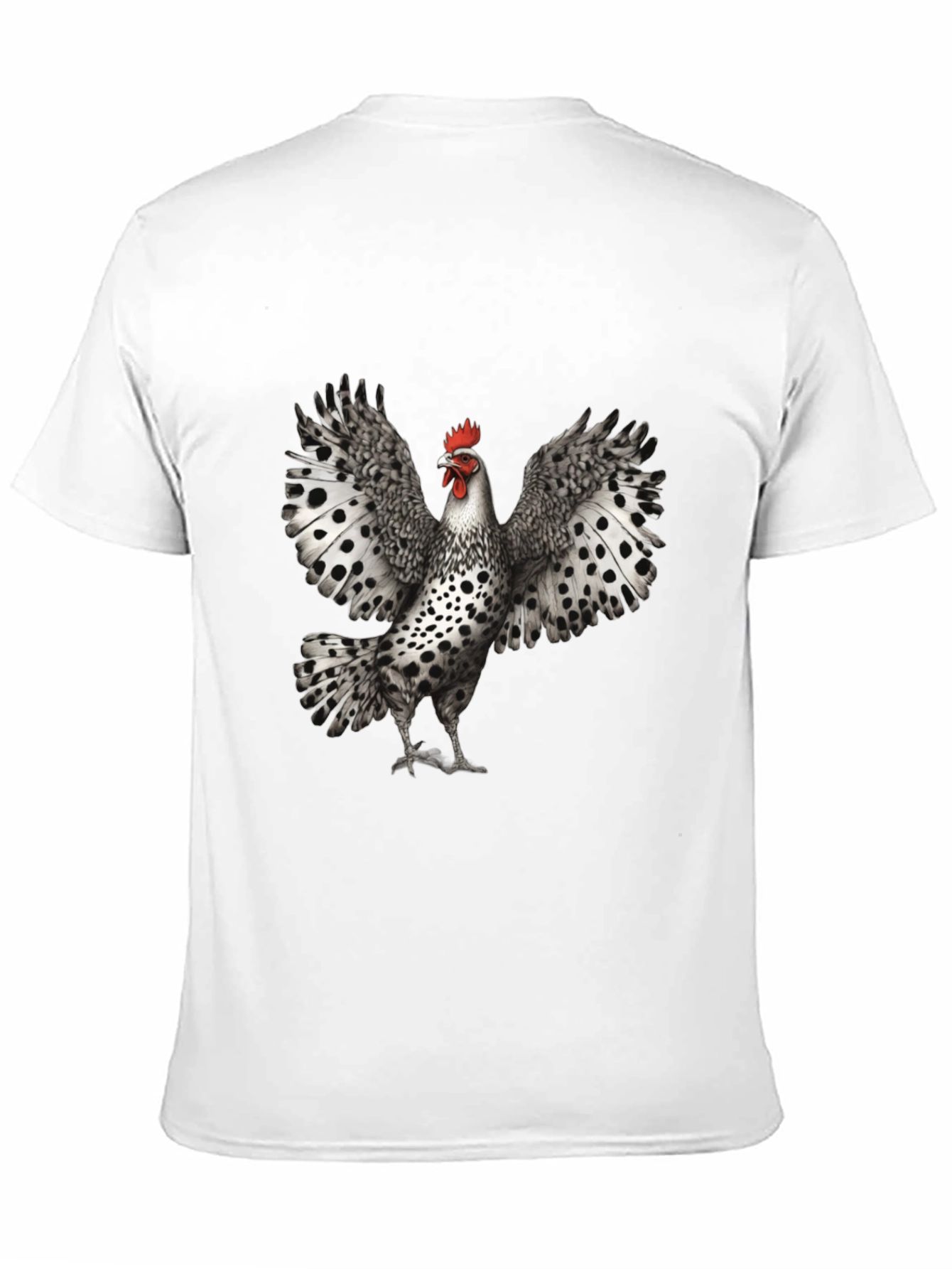 Black Chicken T-Shirt - Spotted Wings Graphic Tee