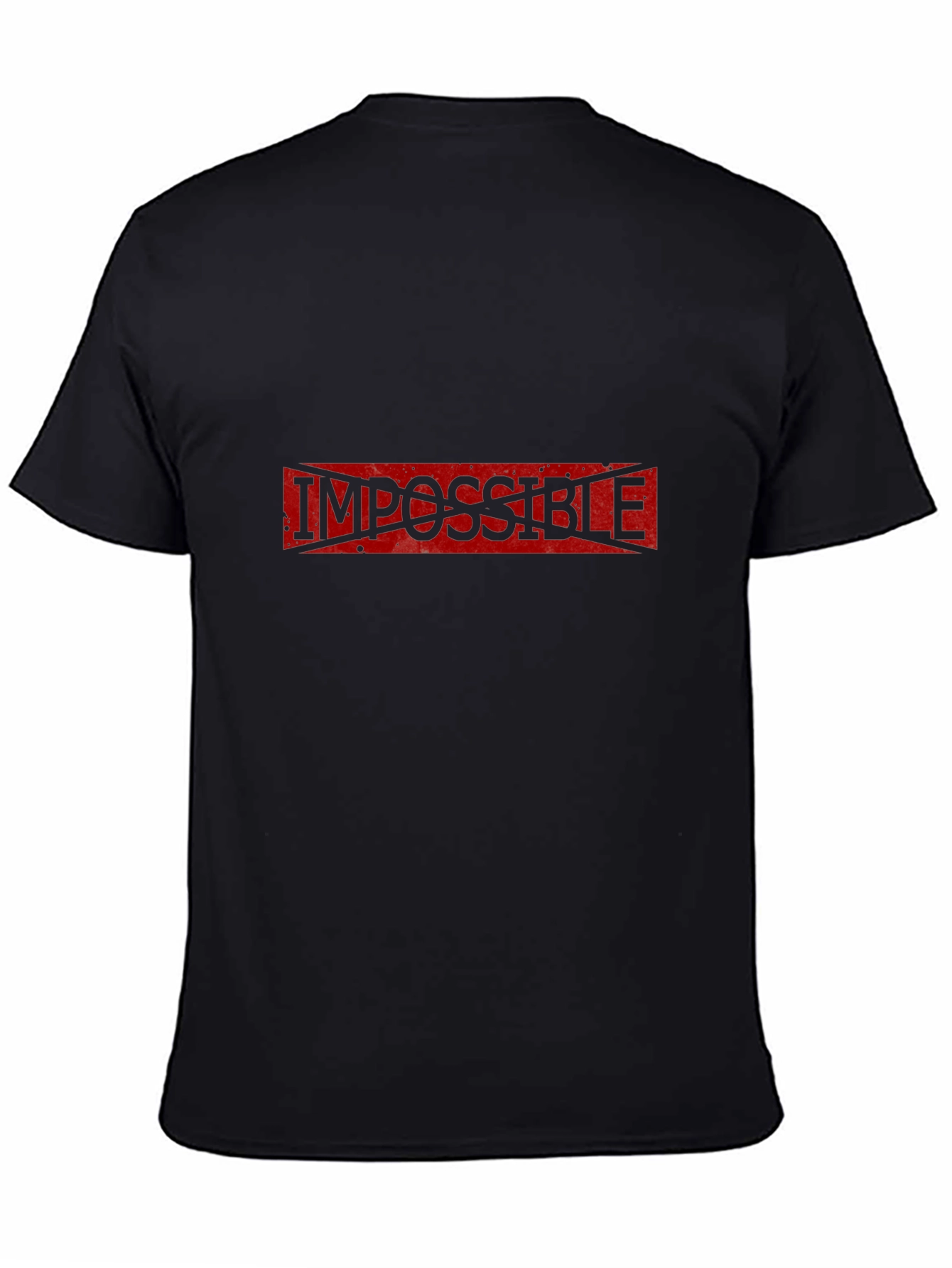 Impossible Possible T-Shirt - Black Cotton Tee