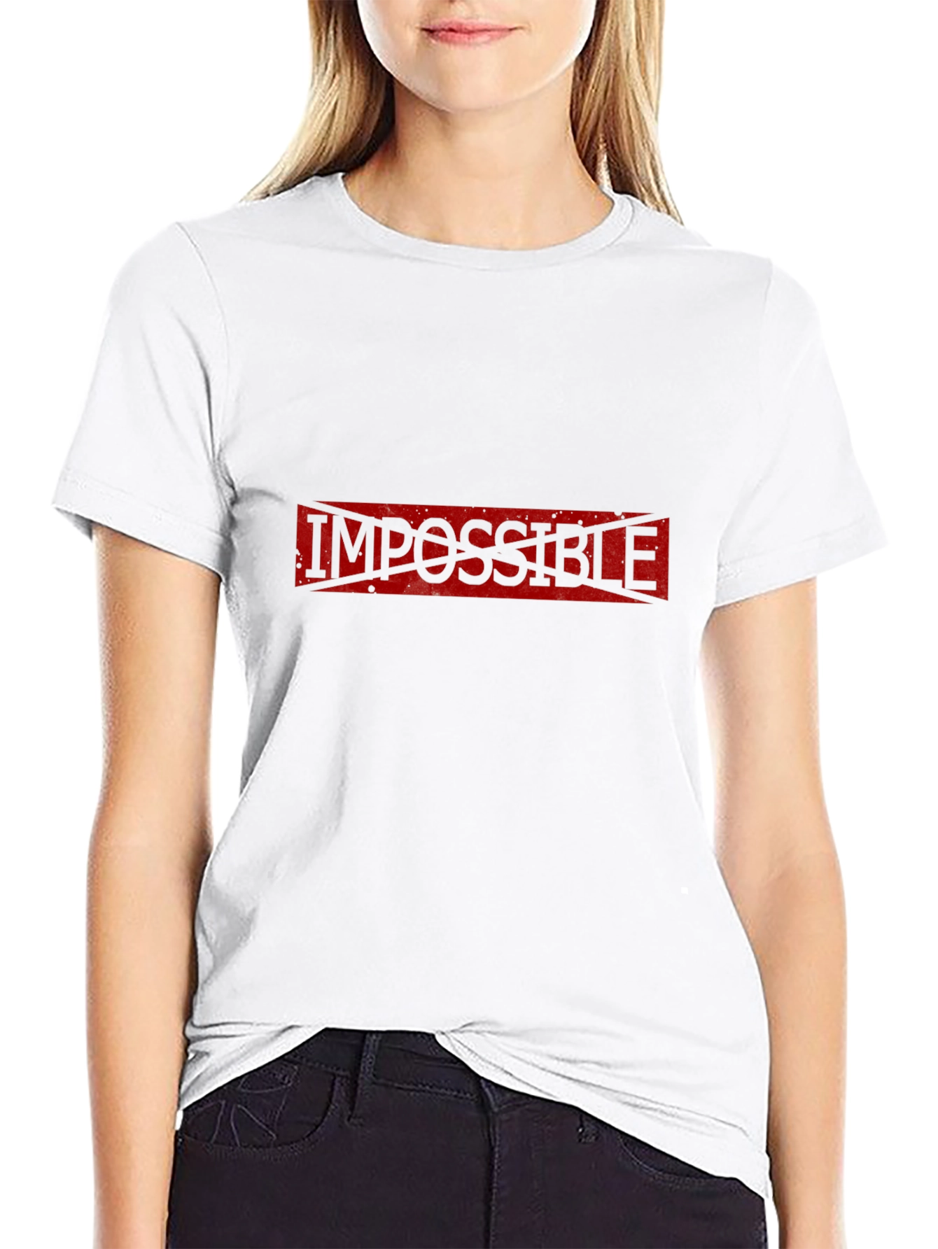 Impossible Possible T-Shirt - Black Cotton Tee
