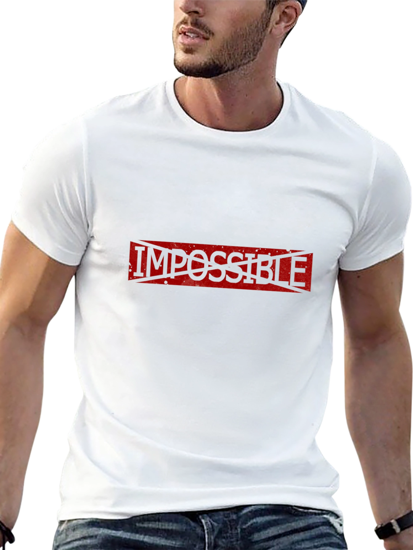 Impossible Possible T-Shirt - Black Cotton Tee