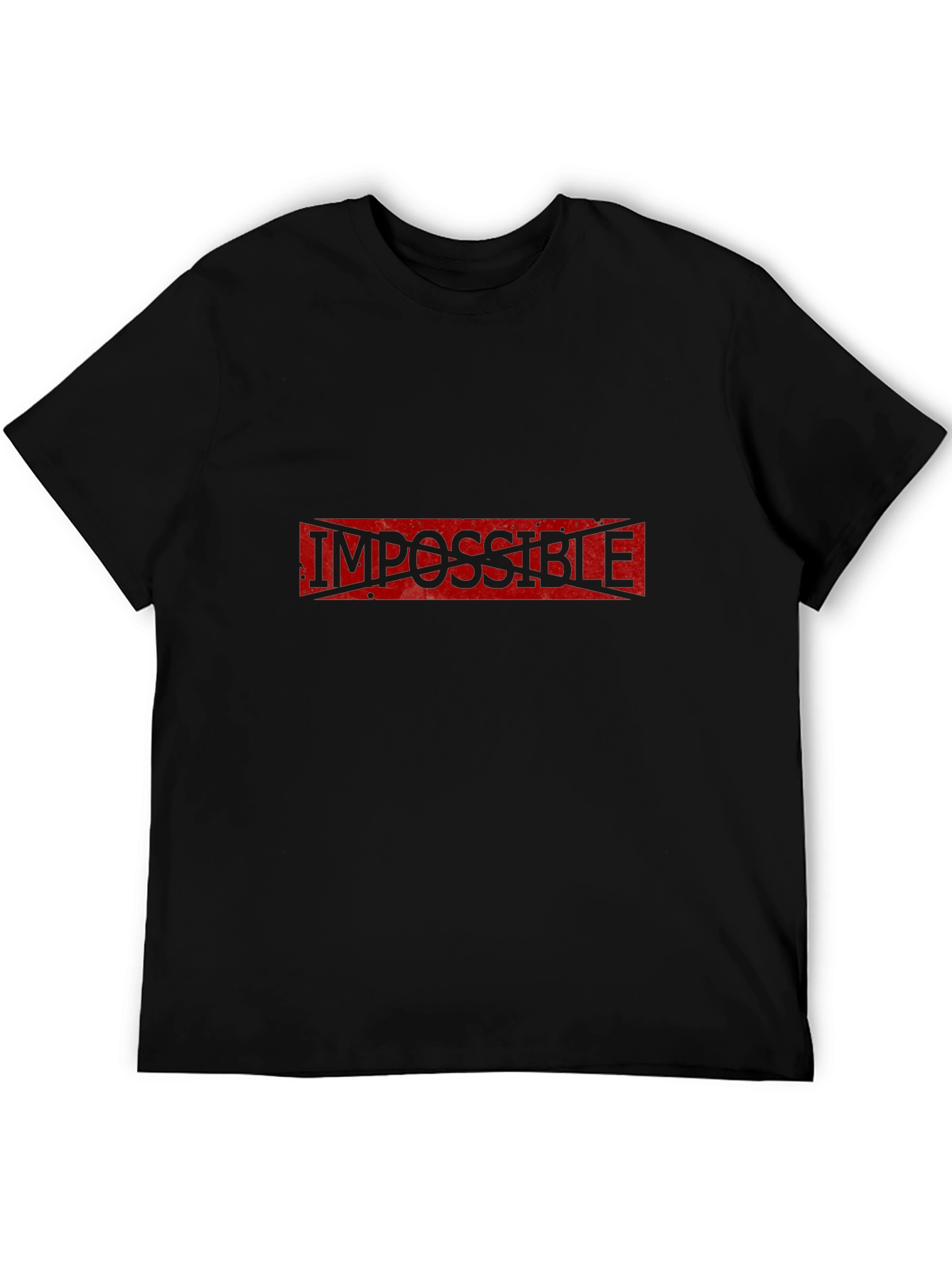 Impossible Possible T-Shirt - Black Cotton Tee