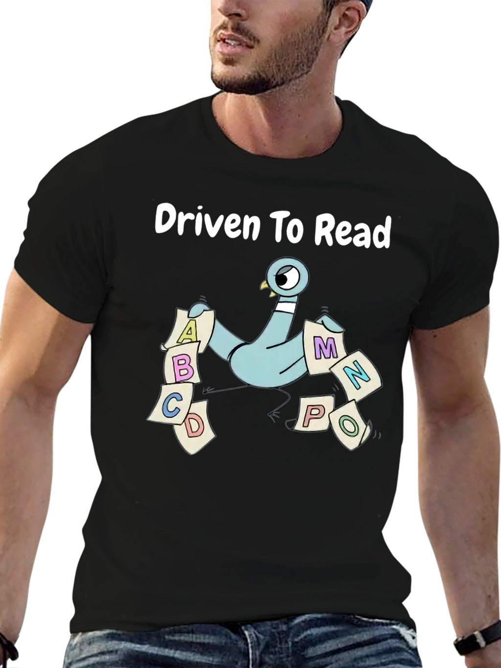 Driven To Read Pigeon Graphic T-Shirt