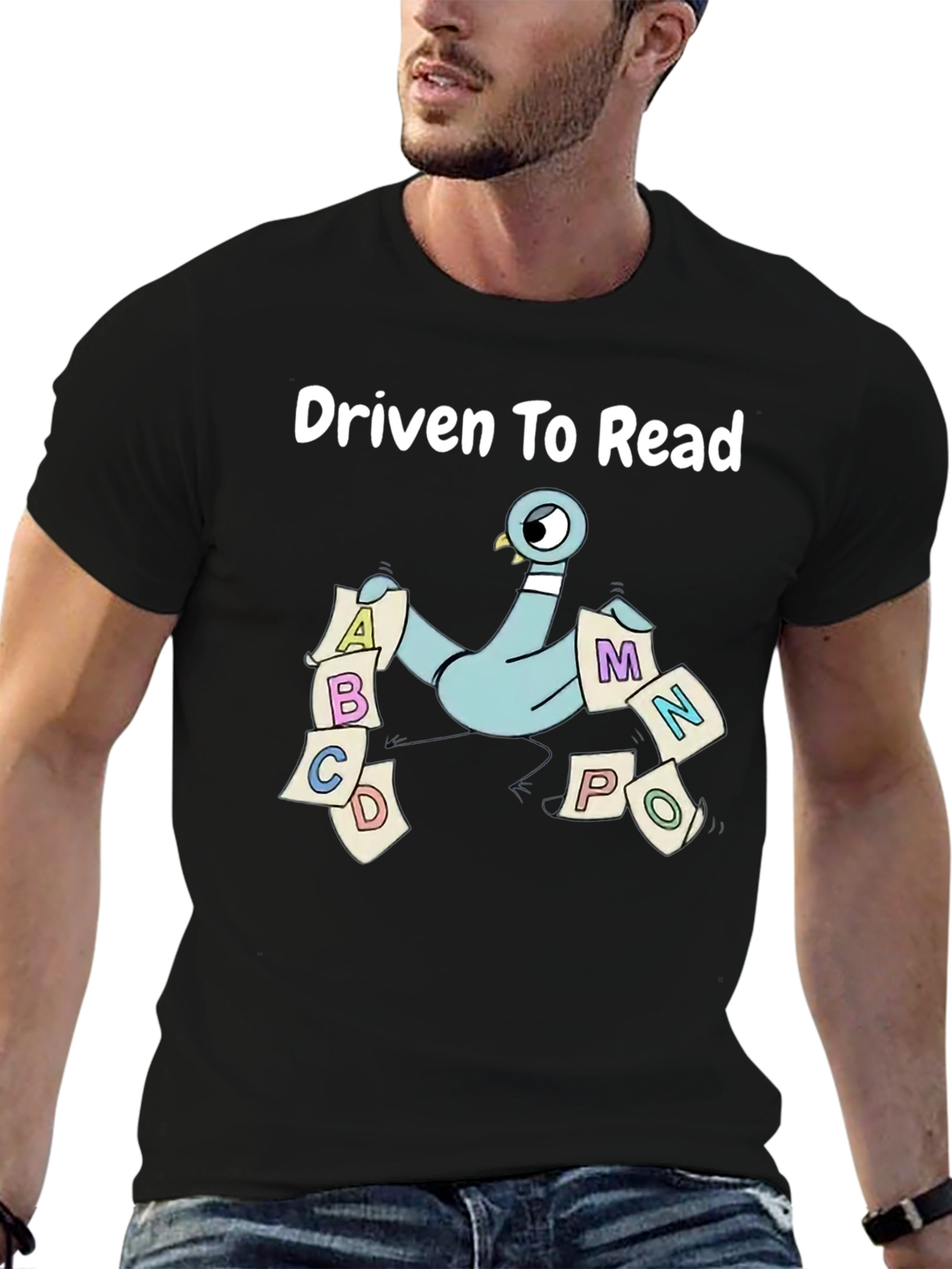 Driven To Read Pigeon Graphic T-Shirt