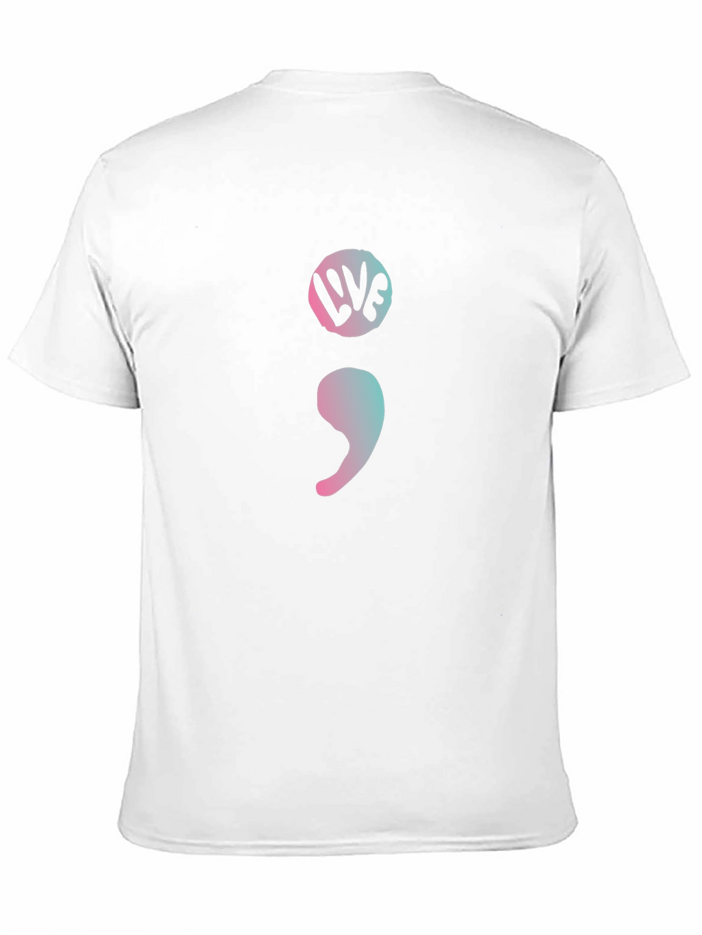 Semicolon Live Graphic Tee - Mental Health Awareness