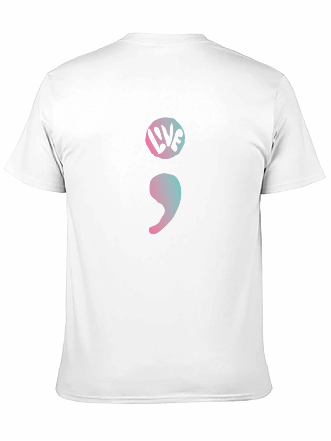 Semicolon Live Graphic Tee - Mental Health Awareness