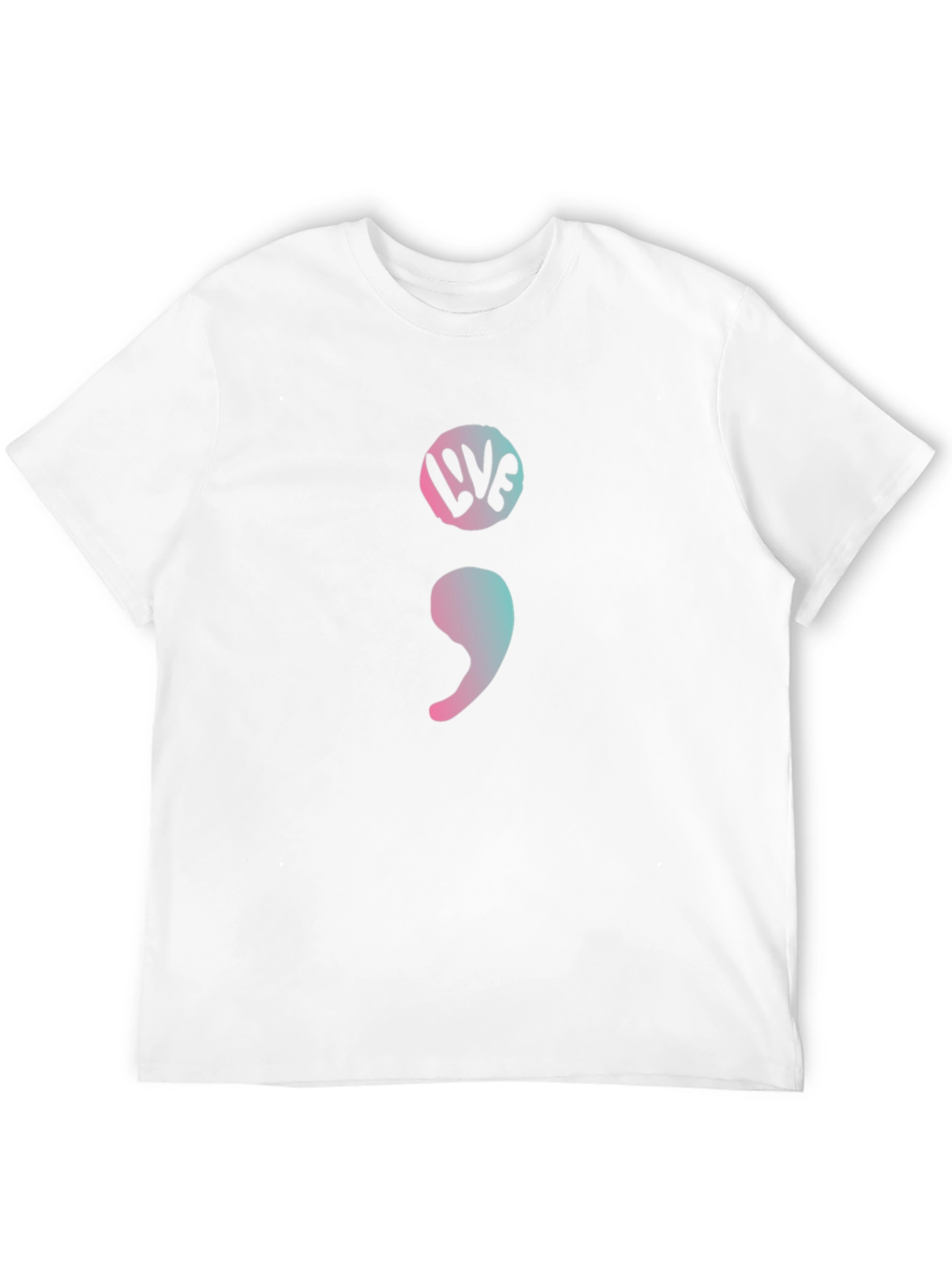 Semicolon Live Graphic Tee - Mental Health Awareness
