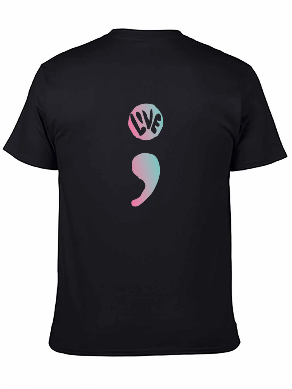 Semicolon Live Graphic Tee - Mental Health Awareness