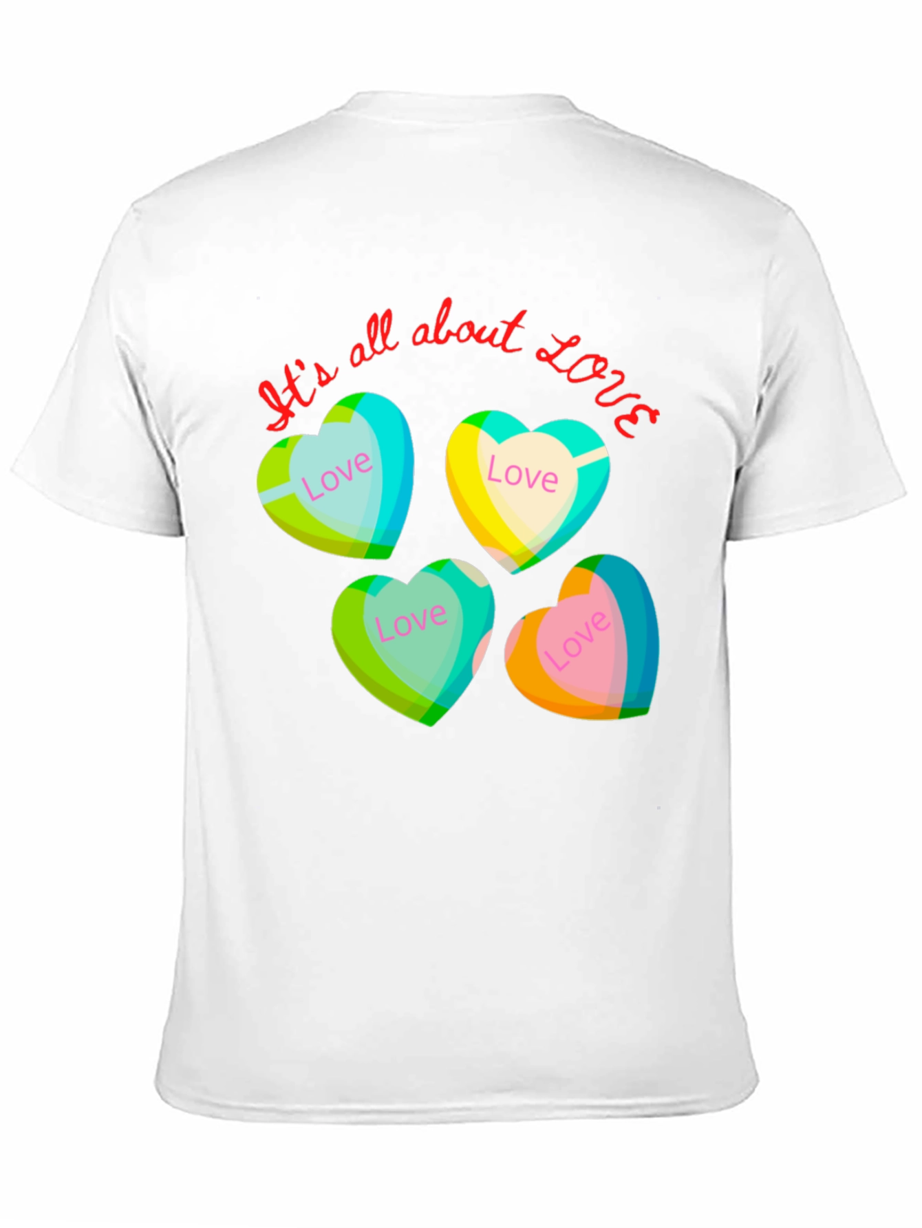 Love Heart Tee - Its All About Love T-Shirt
