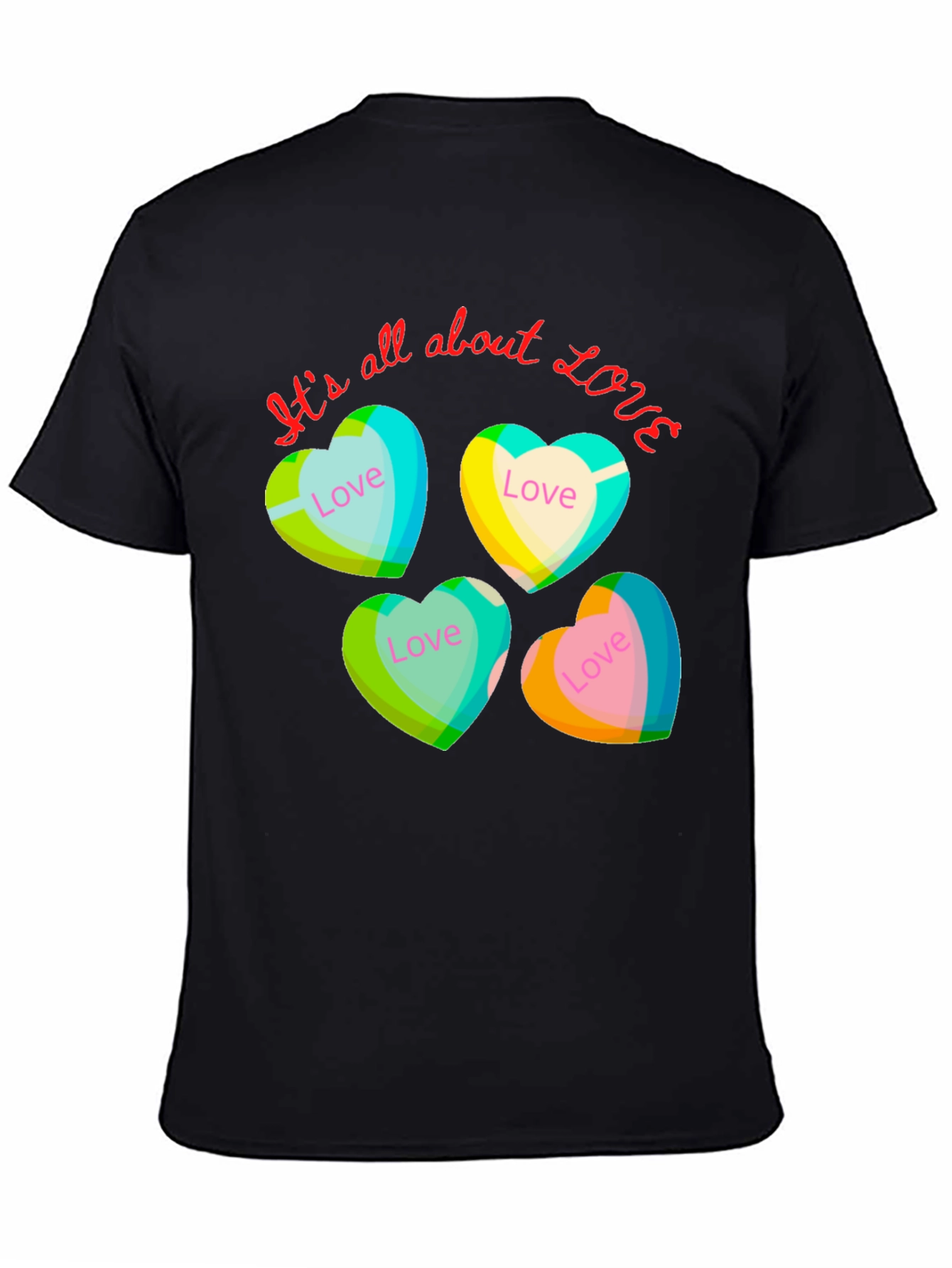 Love Heart Tee - Its All About Love T-Shirt
