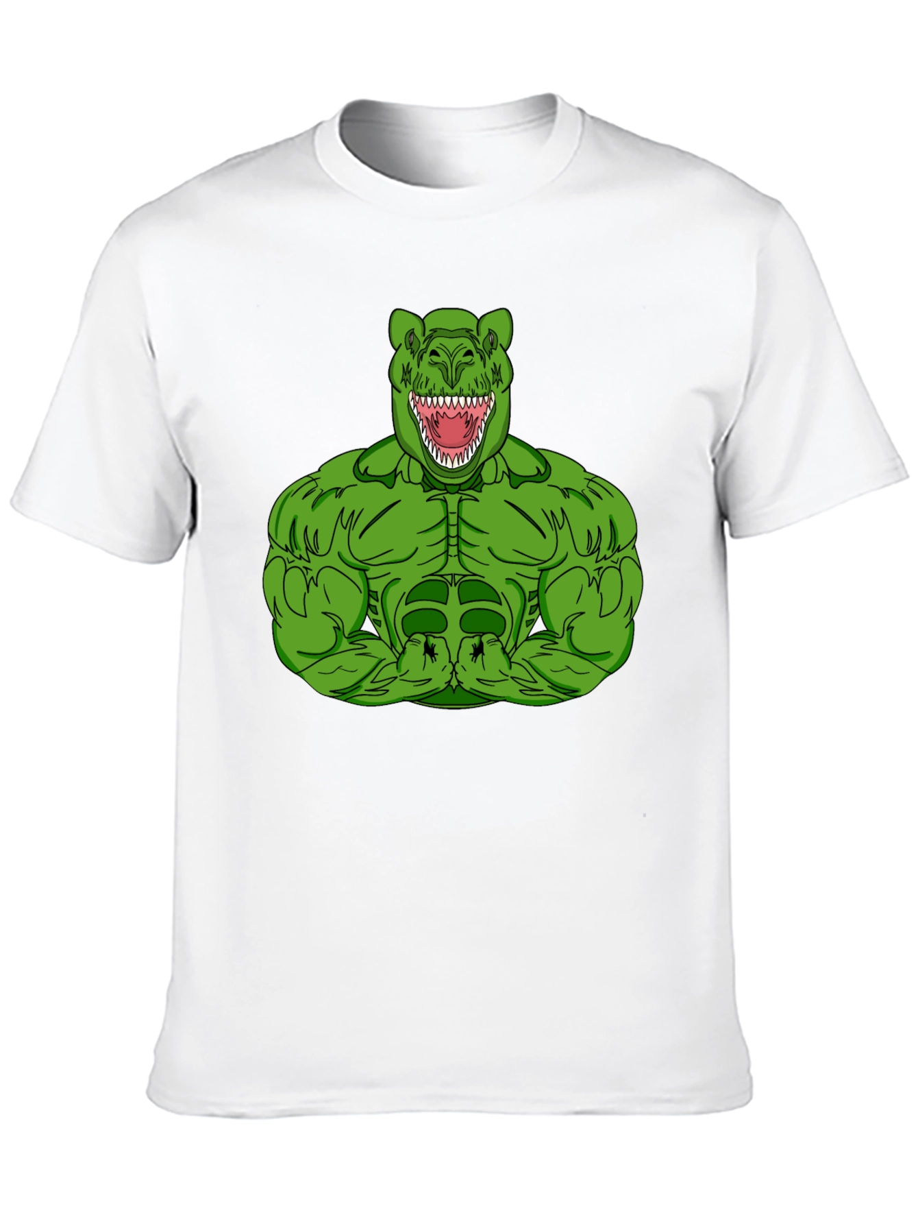 Dino Muscle T-Shirt - Black Graphic Tee