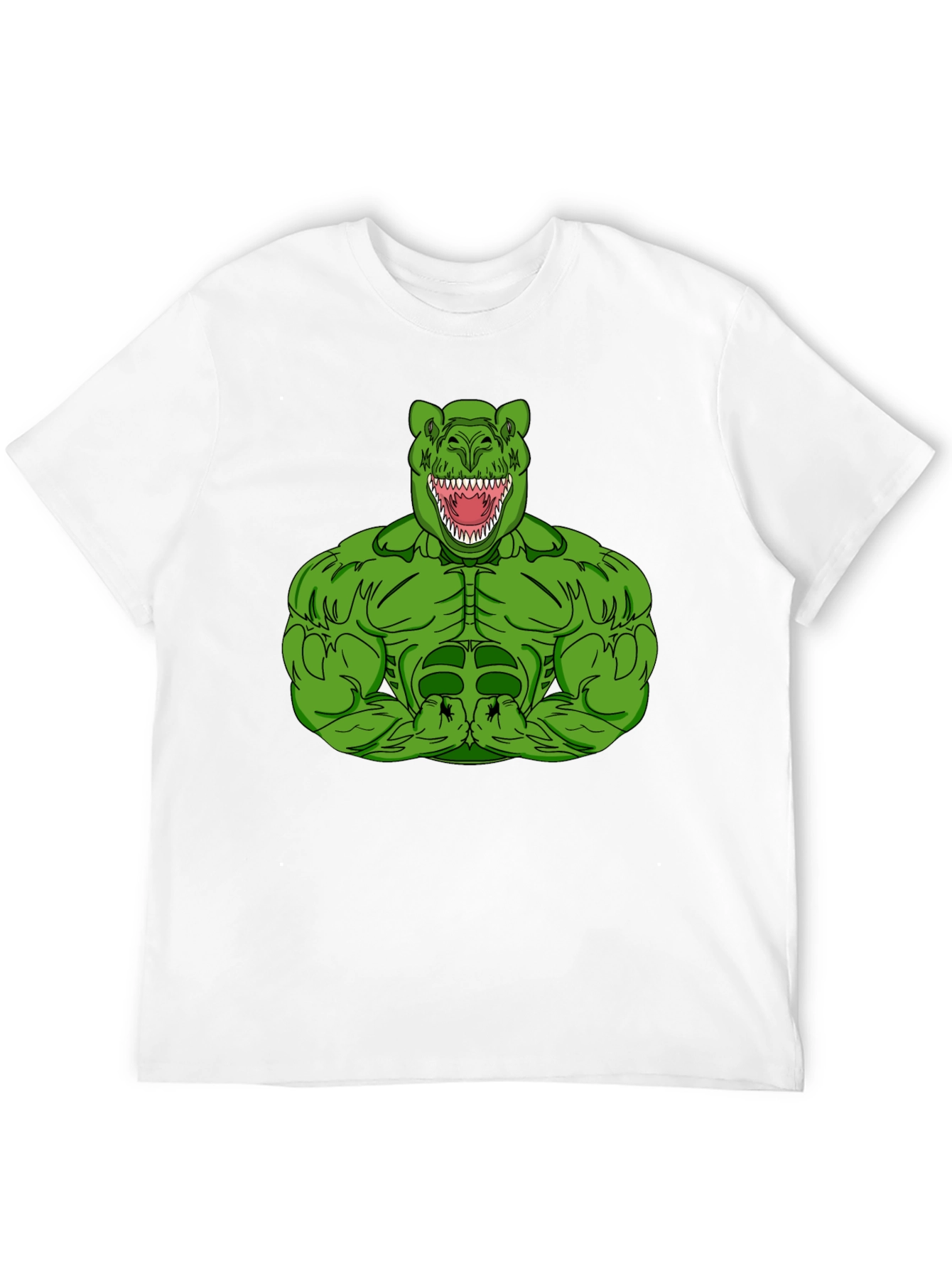 Dino Muscle T-Shirt - Black Graphic Tee