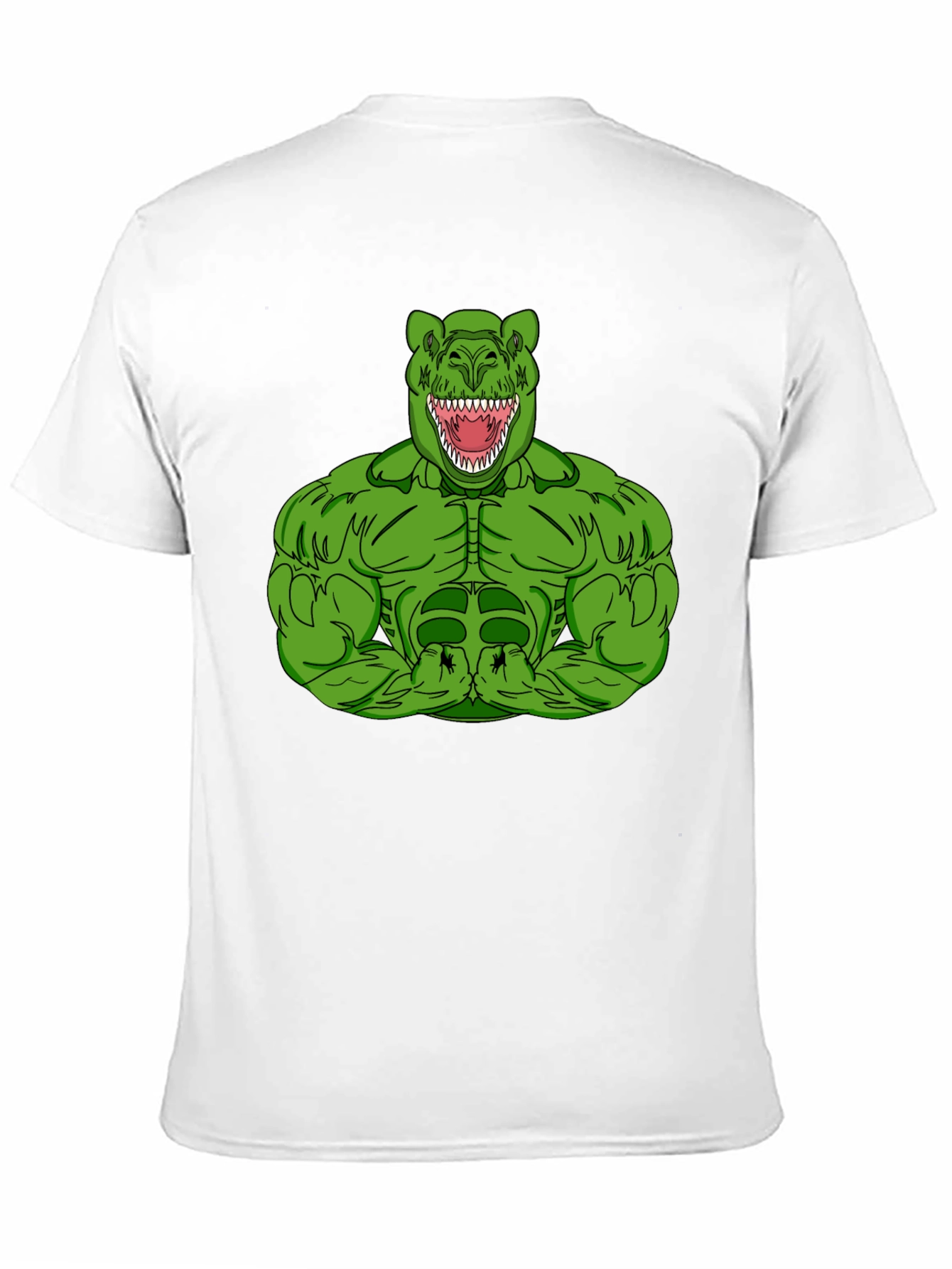 Dino Muscle T-Shirt - Black Graphic Tee
