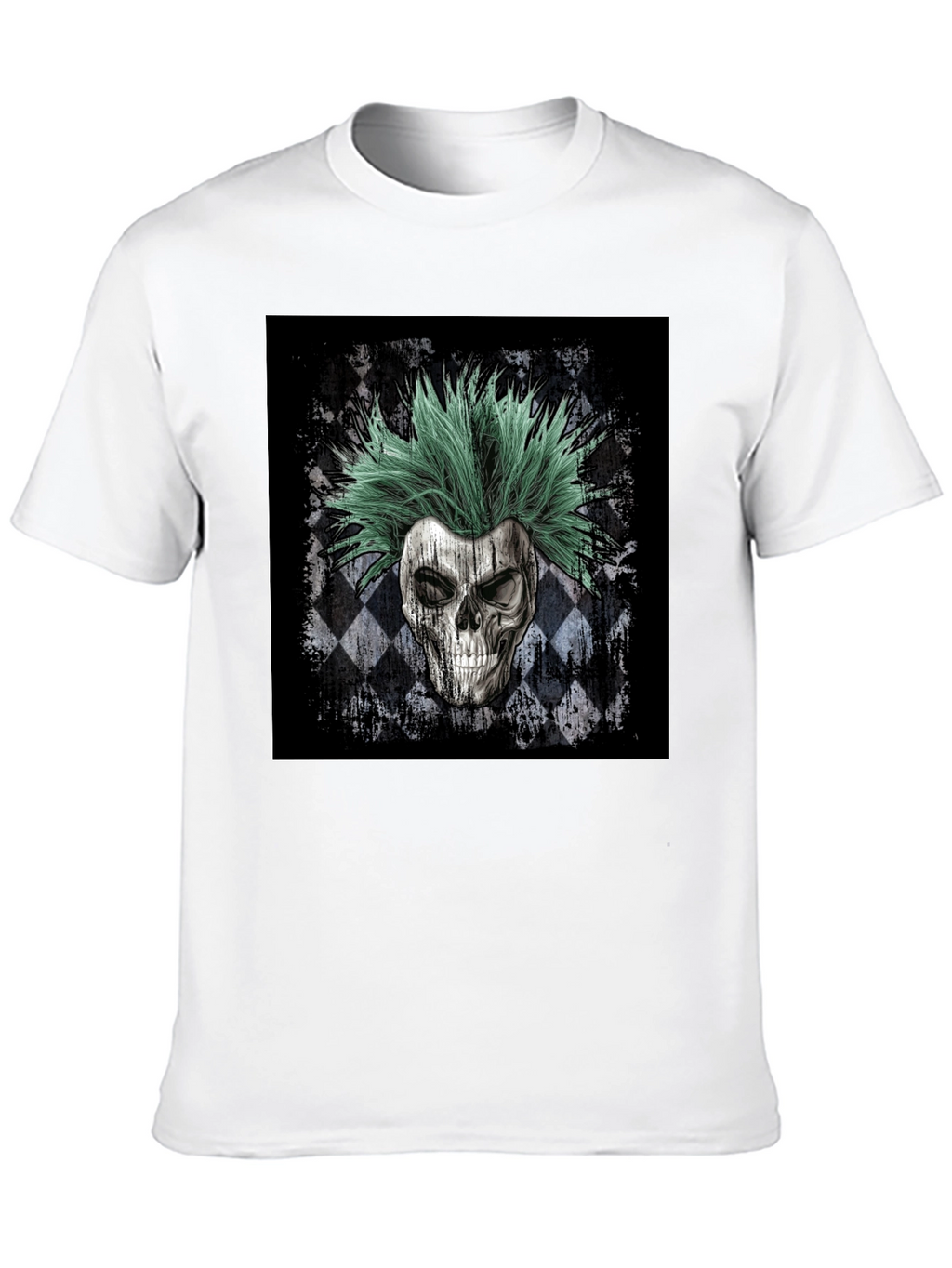 Skull Punk T-Shirt - Mens Black Graphic Tee