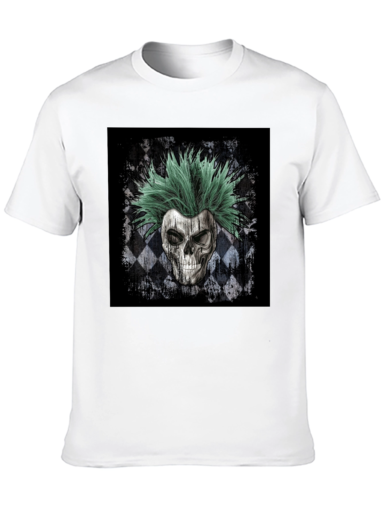 Skull Punk T-Shirt - Mens Black Graphic Tee