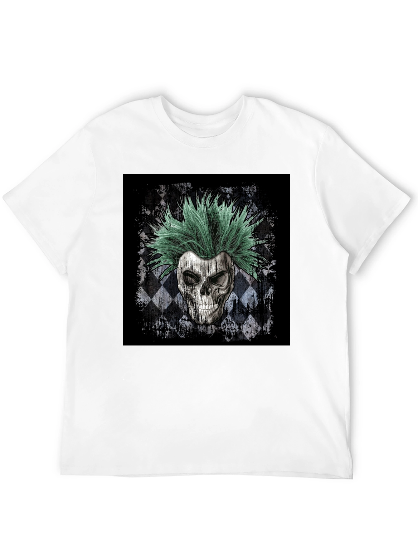 Skull Punk T-Shirt - Mens Black Graphic Tee