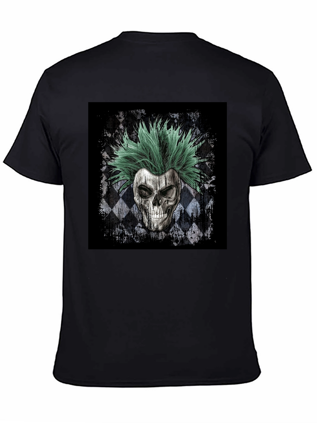 Skull Punk T-Shirt - Mens Black Graphic Tee