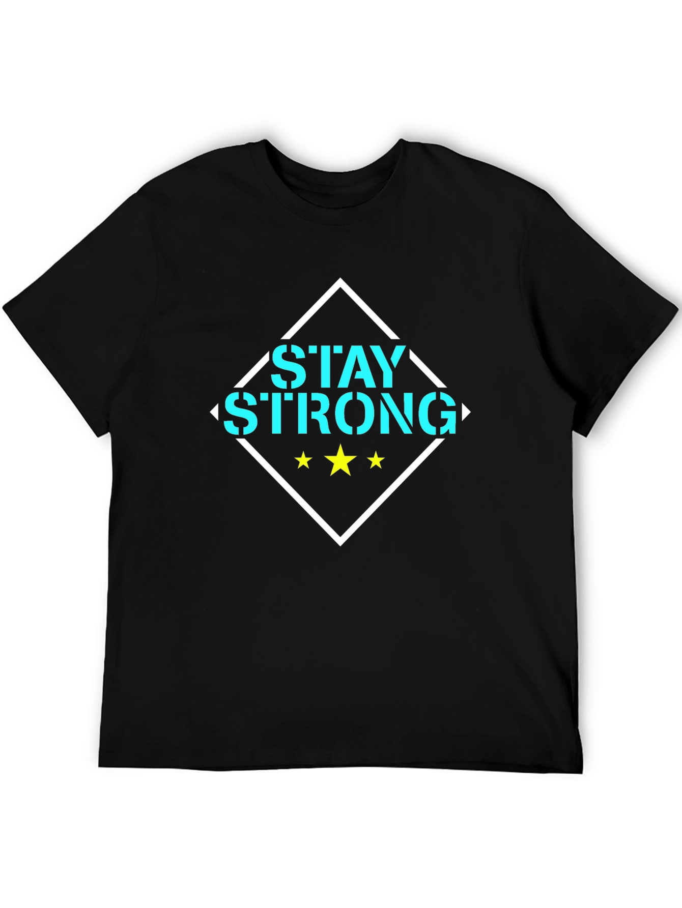 Stay Strong Graphic Tee - Black