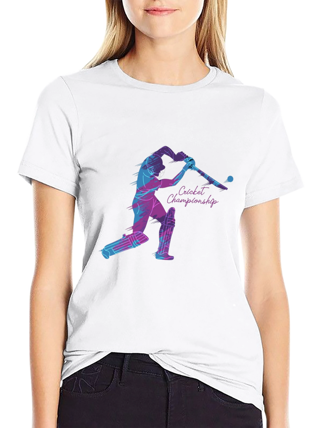 Cricket Championship Graphic Tee - Black