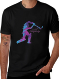 Cricket Championship Graphic Tee - Black