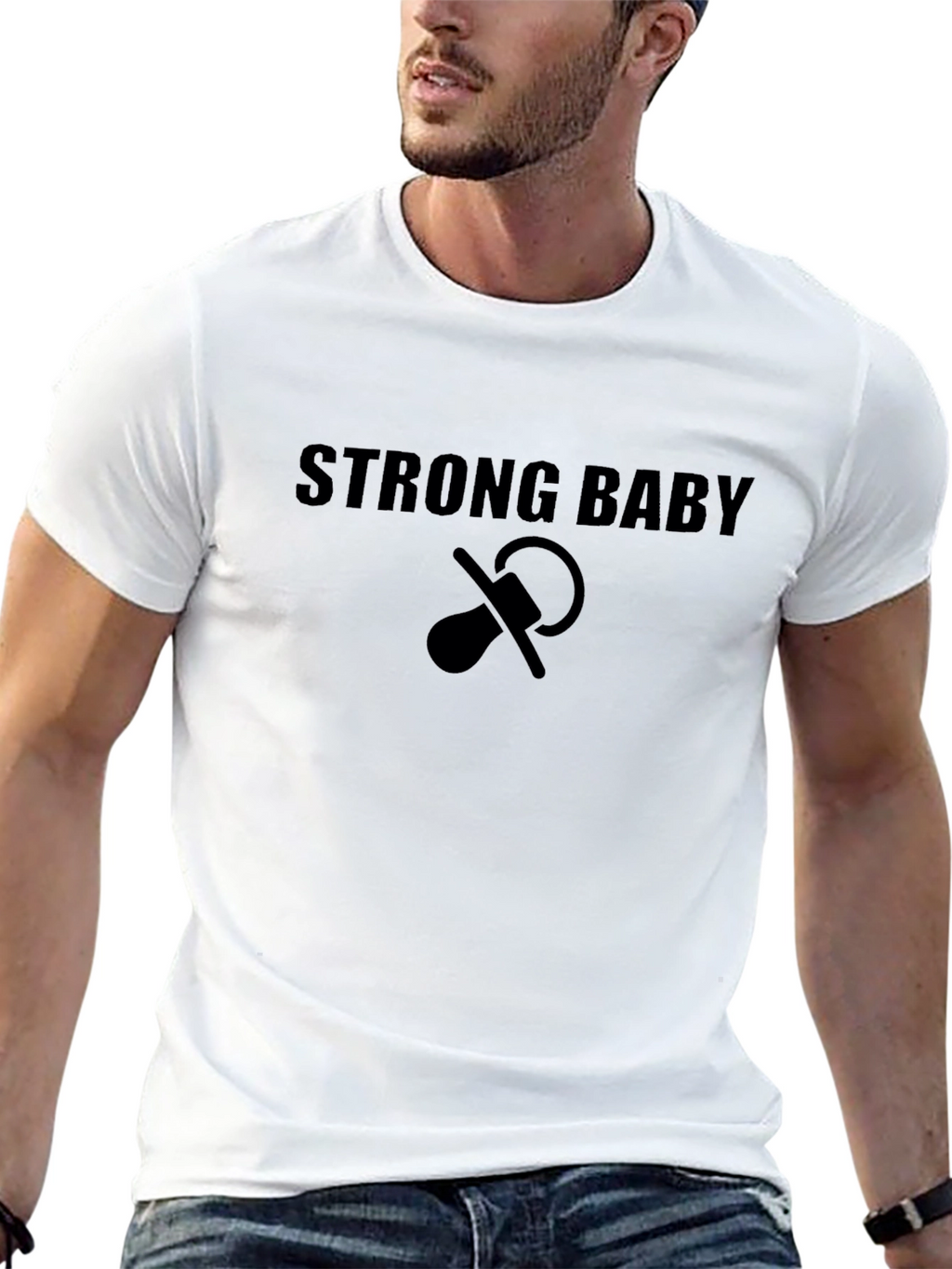 Strong Baby Graphic Tee - Unisex Cotton T-Shirt