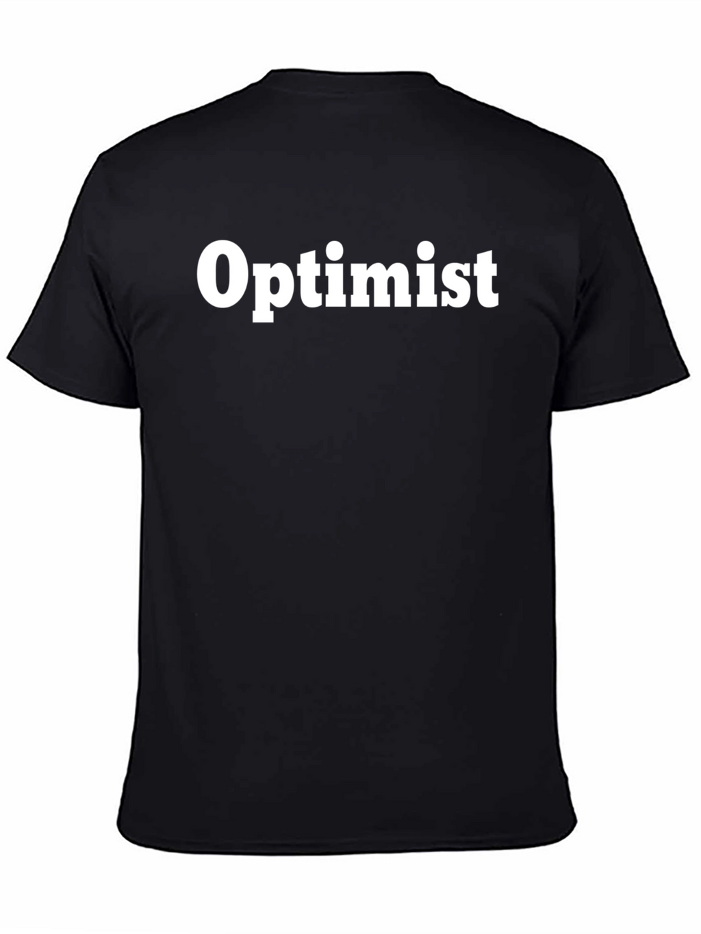 Optimist Graphic Tee - Black Casual T-Shirt