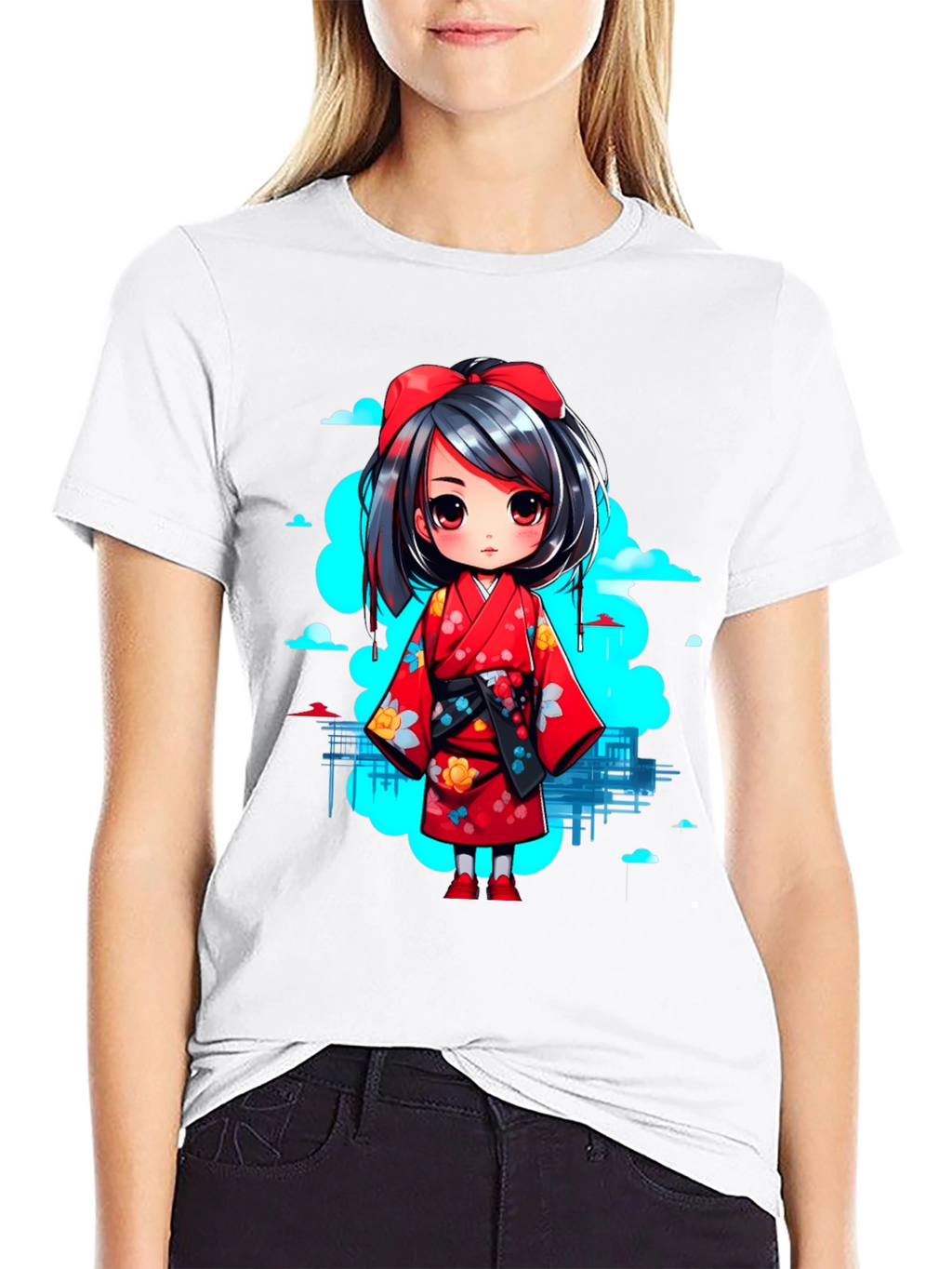 Anime Girl Graphic T-Shirt