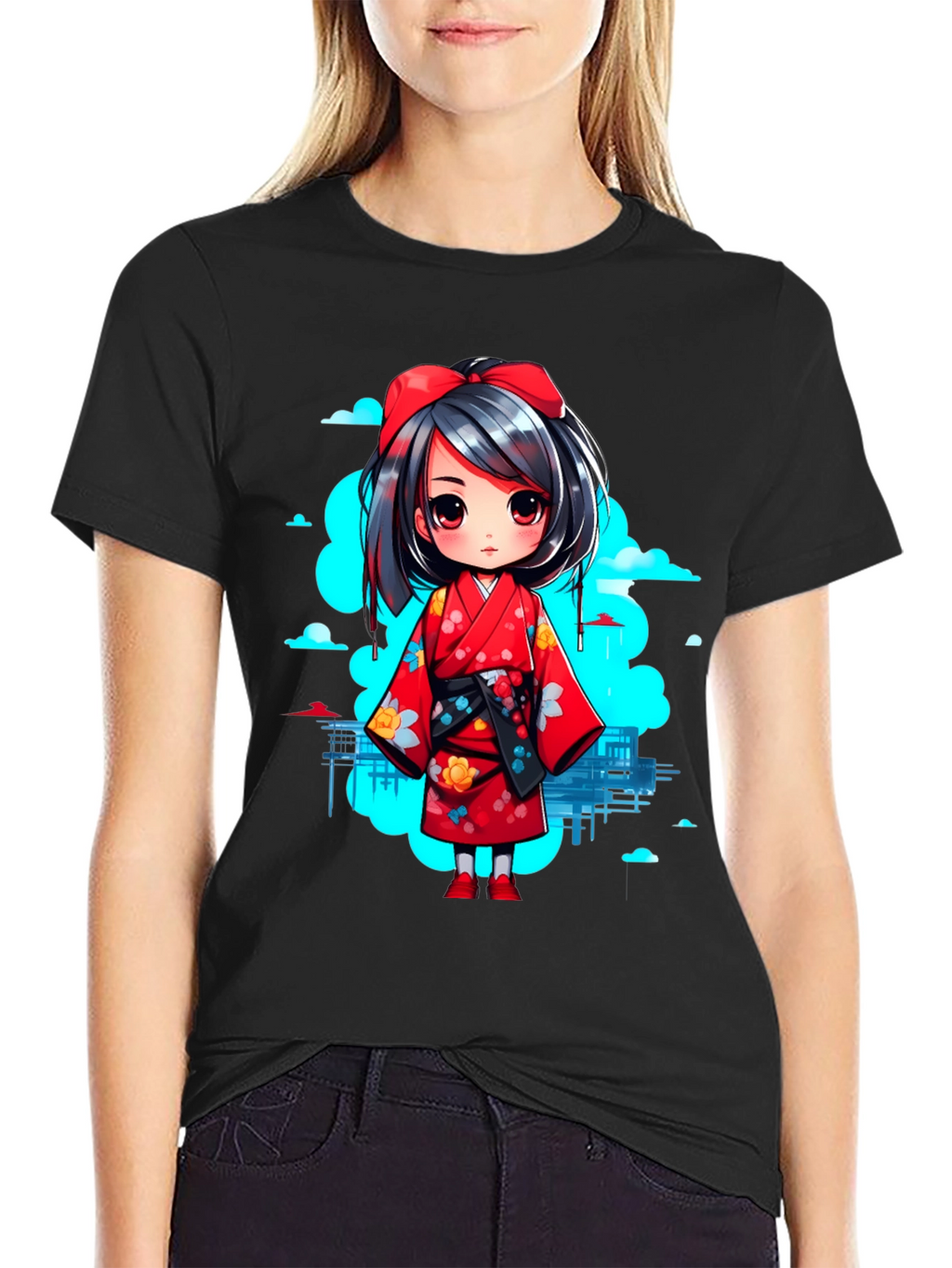 Anime Girl Graphic T-Shirt