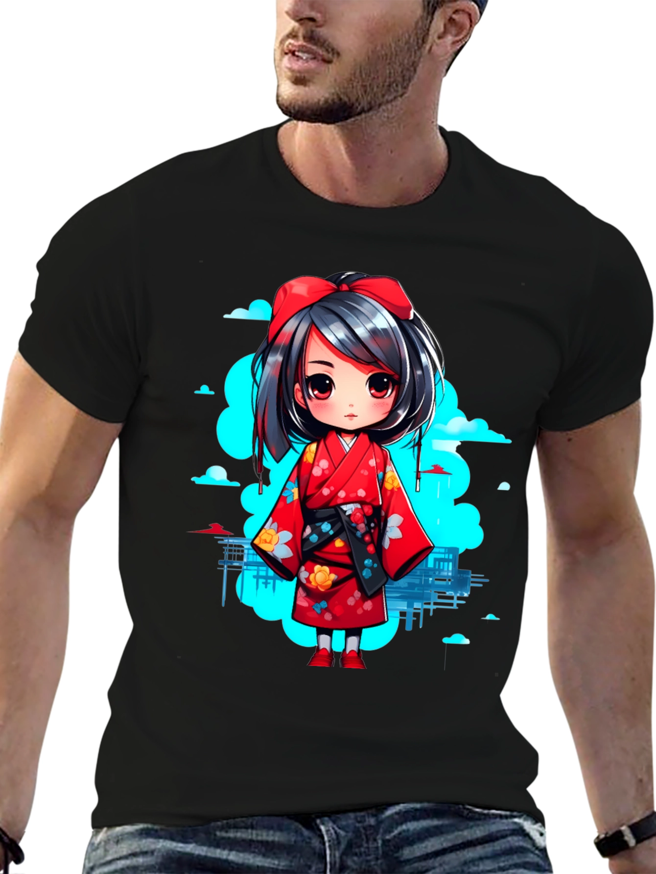 Anime Girl Graphic T-Shirt