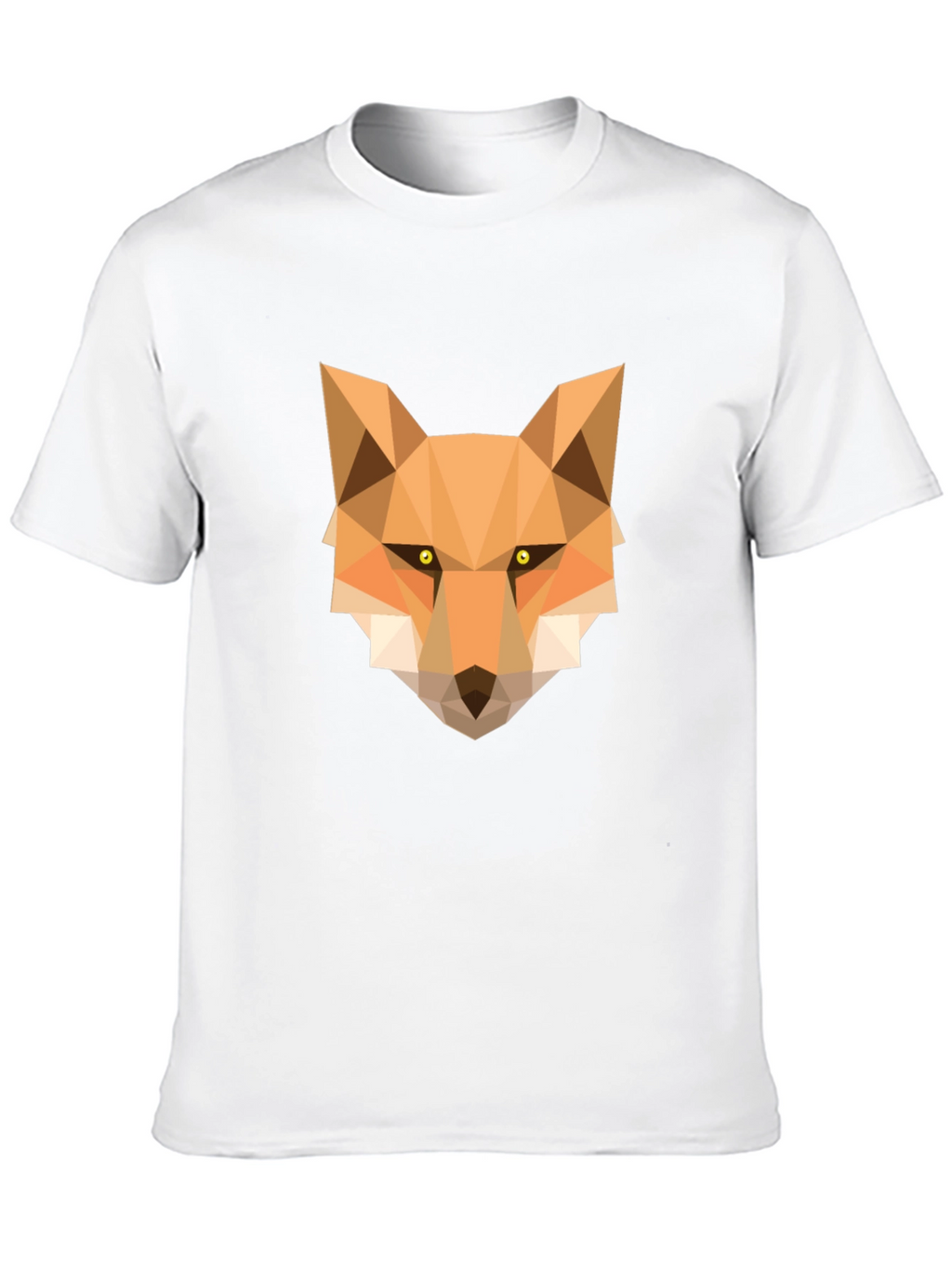 Geometric Fox Graphic Tee - Stylish Black T-Shirt