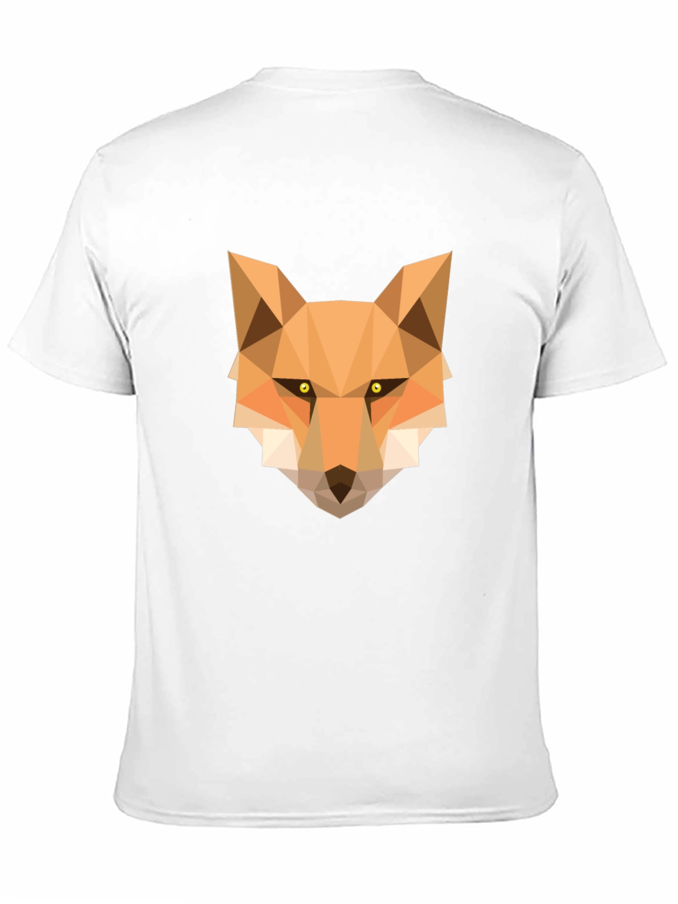Geometric Fox Graphic Tee - Stylish Black T-Shirt