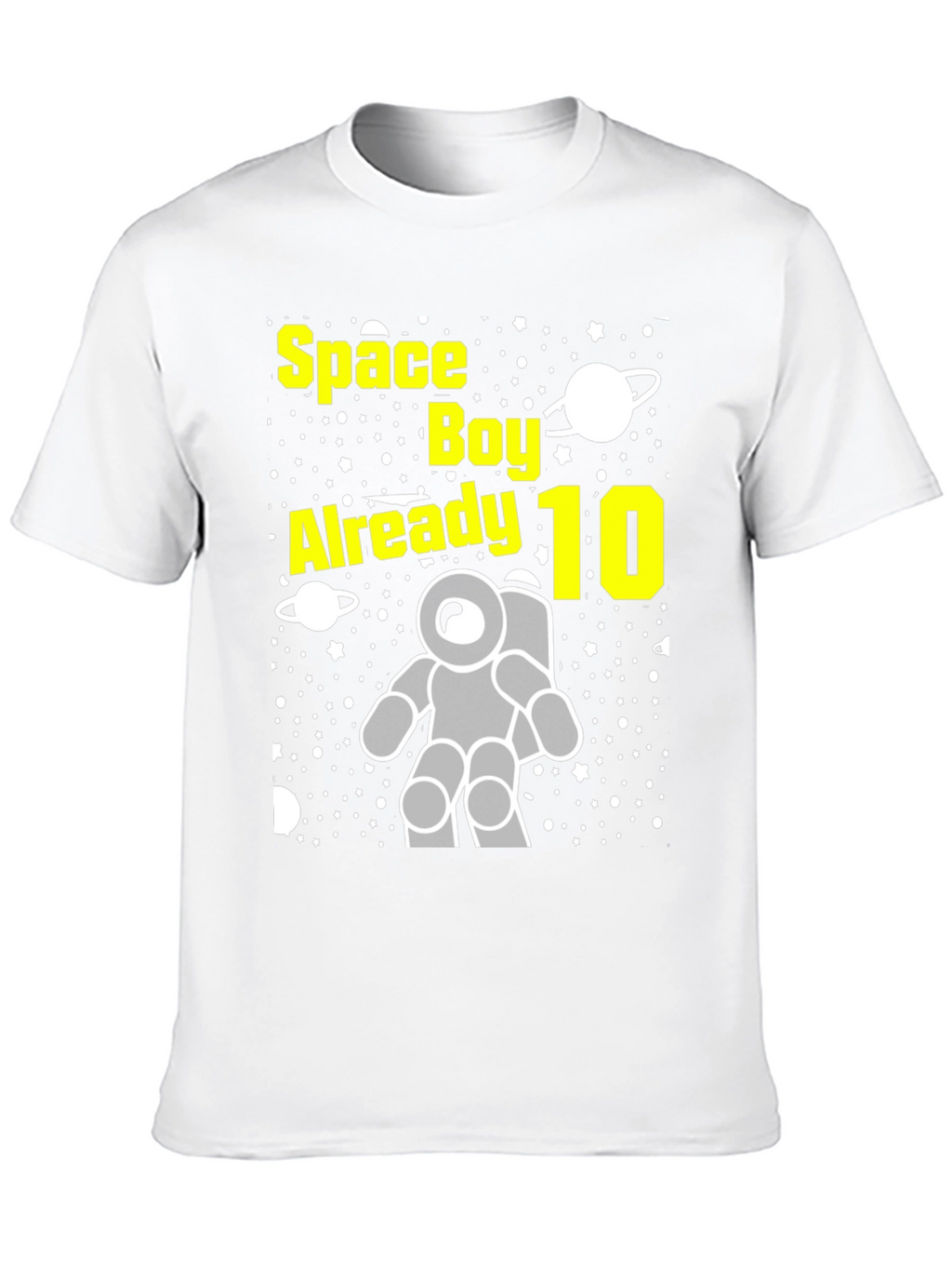 Space Boy 10th Birthday T-Shirt