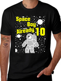 Space Boy 10th Birthday T-Shirt